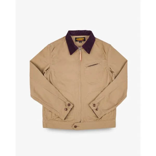 Iron Heart IHJ-144-BEI Kurashikizome 12oz Twill Work Jacket - Beige sold by Franklin and Poe product image thumbnail 4