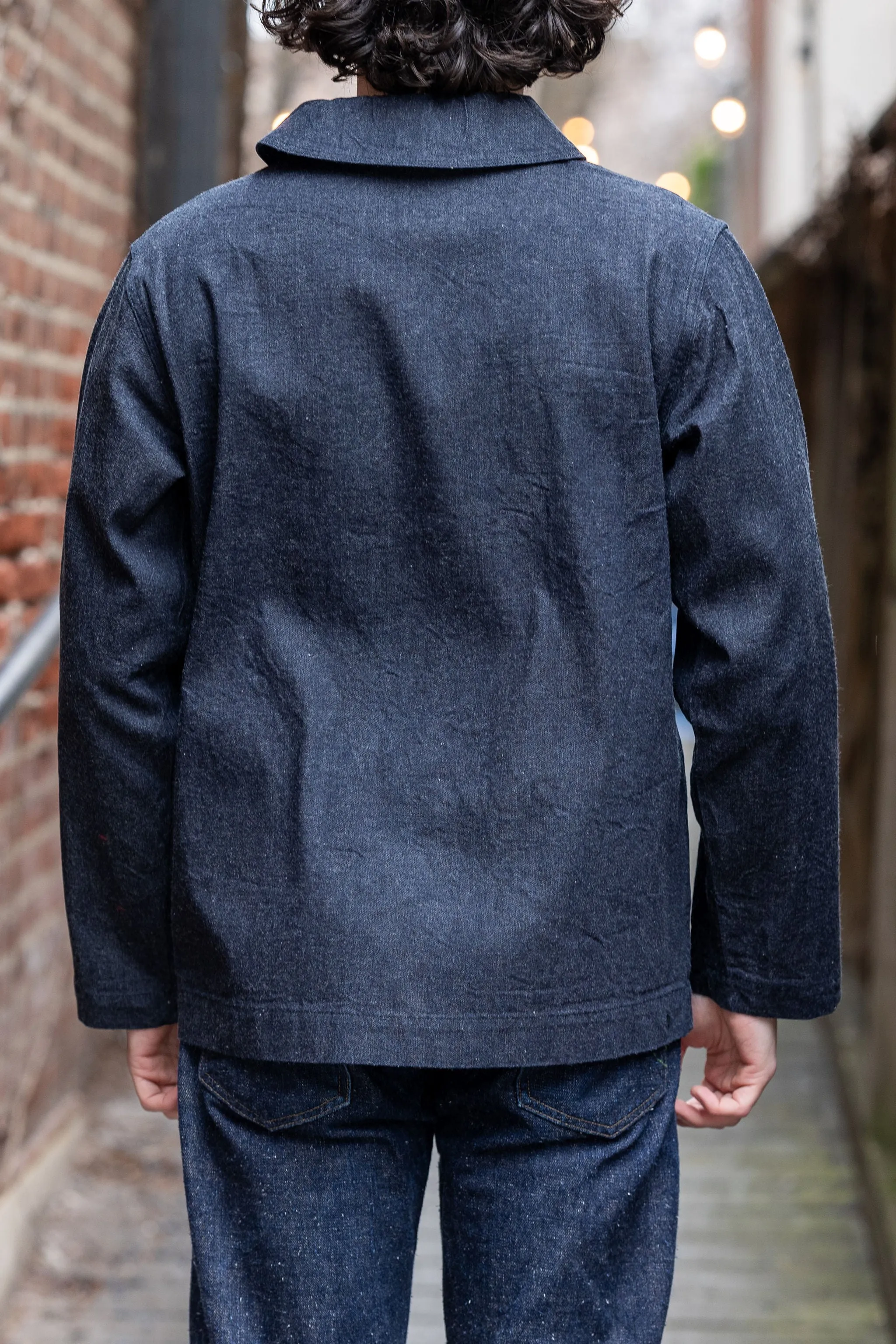 Buzz Rickson's BR12744 Dungaree Jumper - Navy sold by Franklin and Poe product image thumbnail 3