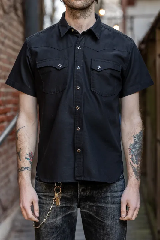 Freenote Cloth Calico S/S - 9oz Black Oxford sold by Franklin and Poe