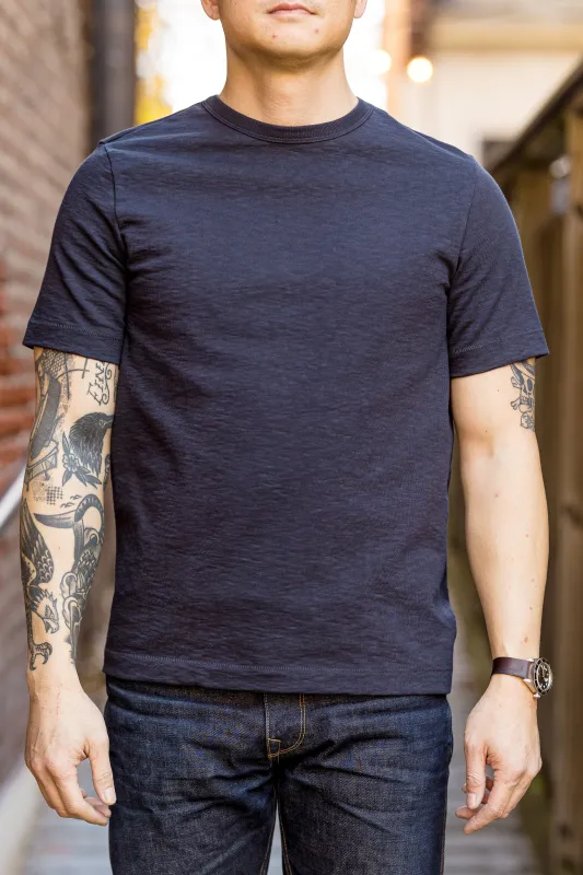 Merz b. Schwanen 2S14 Men's Crew Neck T-Shirt - Night Blue sold by Franklin and Poe