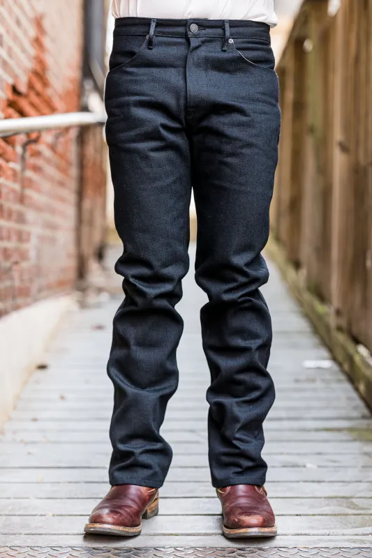 Freenote Cloth Wilkes - 17oz Black Slub sold by Franklin and Poe