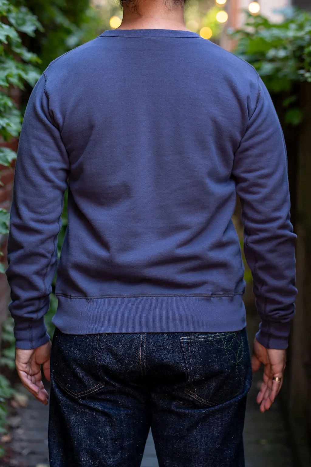 Buzz Rickson's BR65622 Set-in Crew Neck Sweatshirt - Navy sold by Franklin and Poe product image thumbnail 3