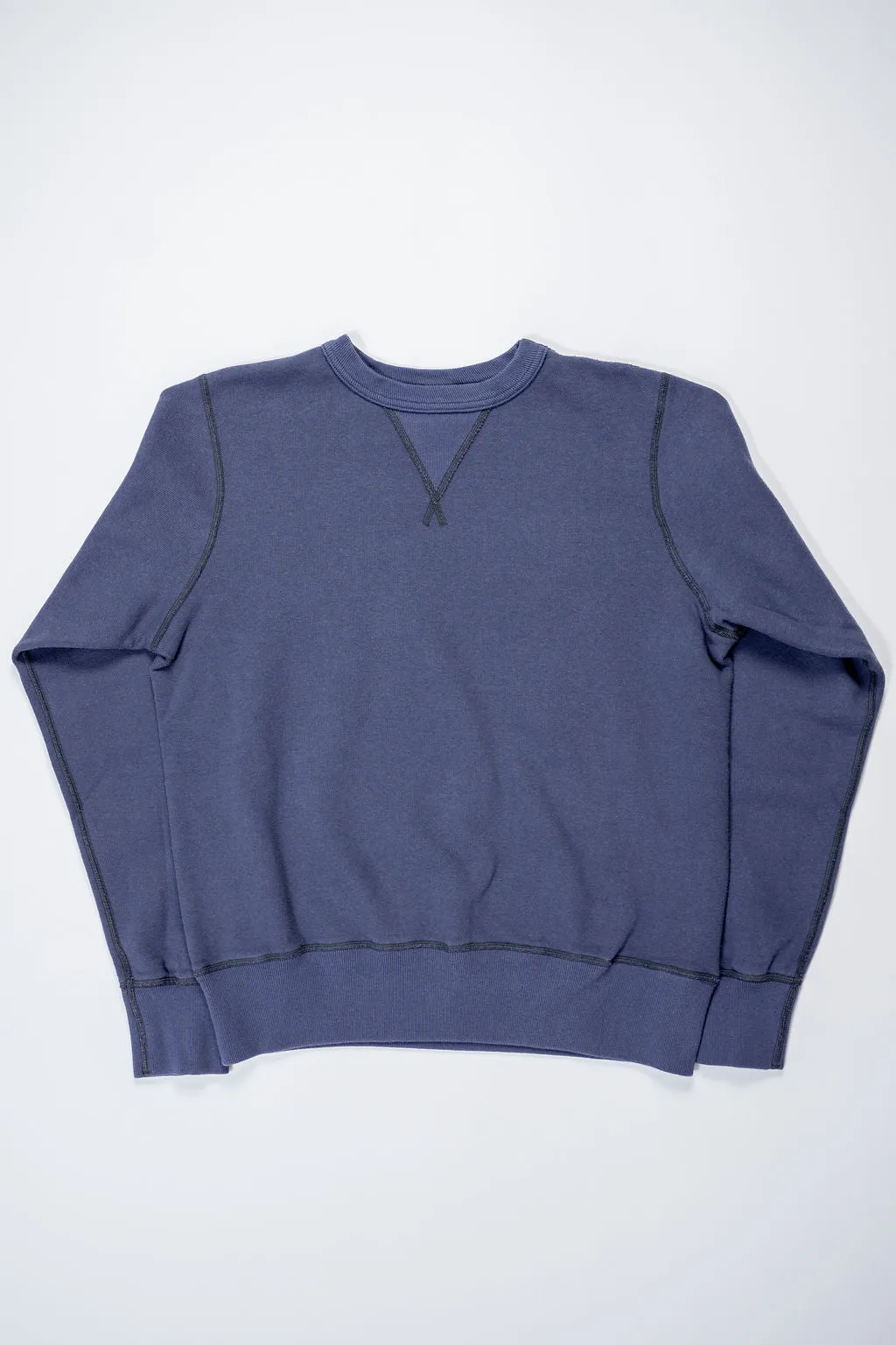 Buzz Rickson's BR65622 Set-in Crew Neck Sweatshirt - Navy sold by Franklin and Poe product image thumbnail 4