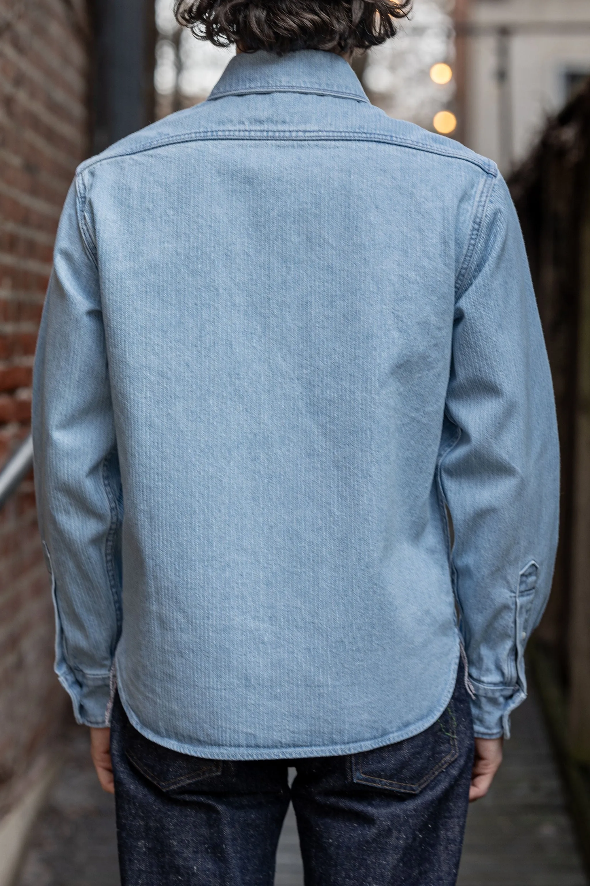 Freenote Cloth Rancho - Indigo Stripe sold by Franklin and Poe product image thumbnail 3