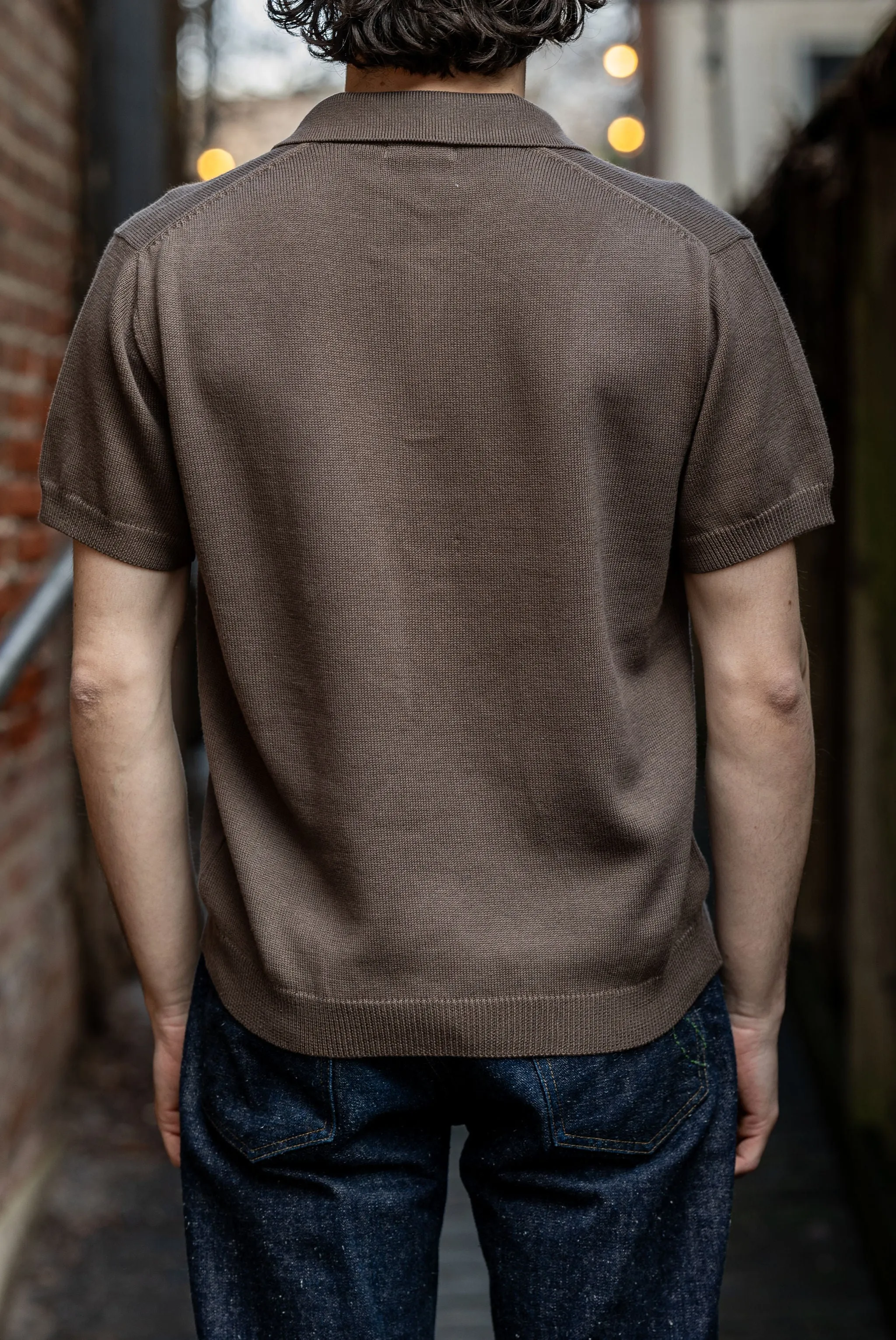 3sixteen Knit Polo Pima Cotton - Earth sold by Franklin and Poe product image thumbnail 3