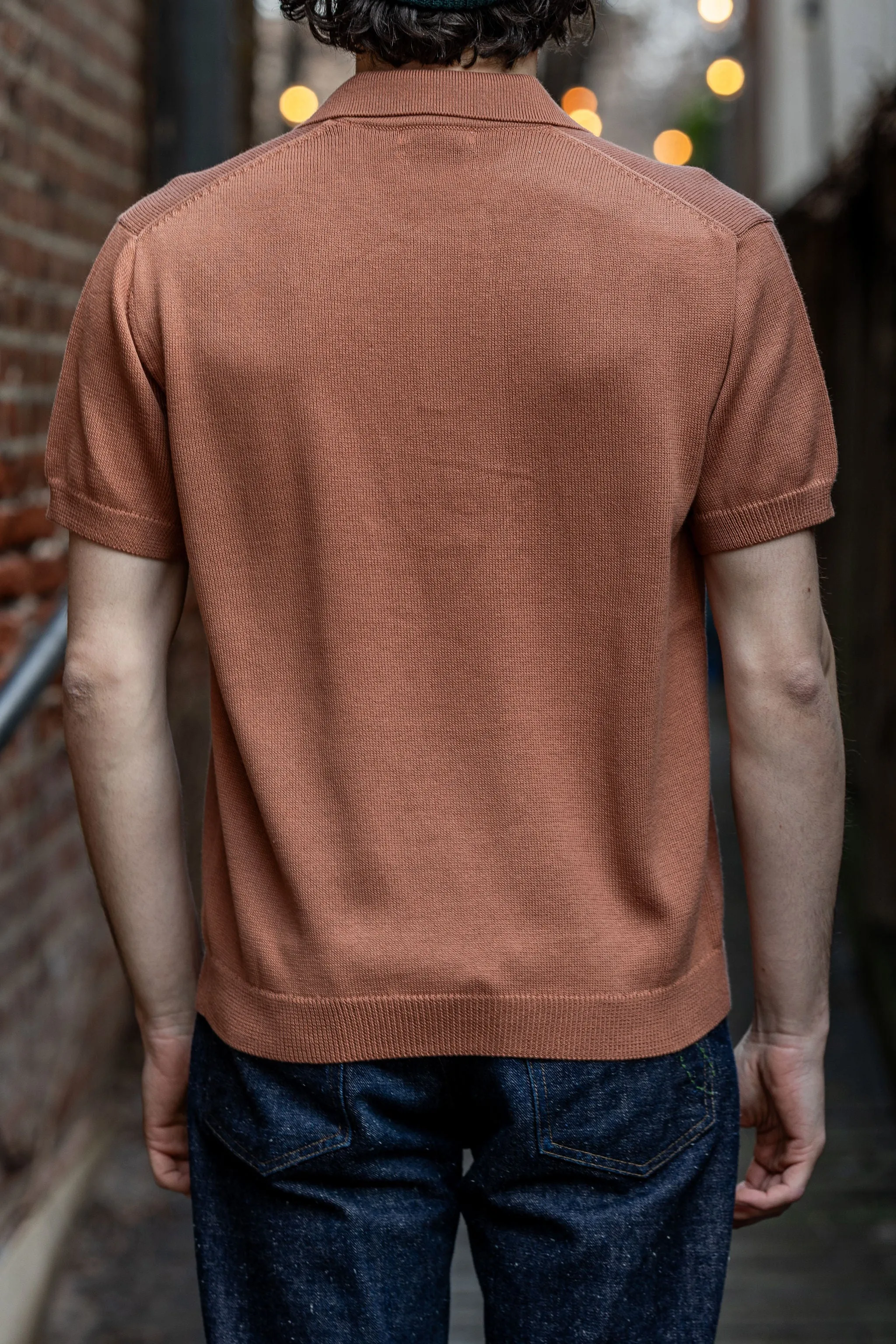 3sixteen Knit Polo Pima Cotton - Clay sold by Franklin and Poe product image thumbnail 3