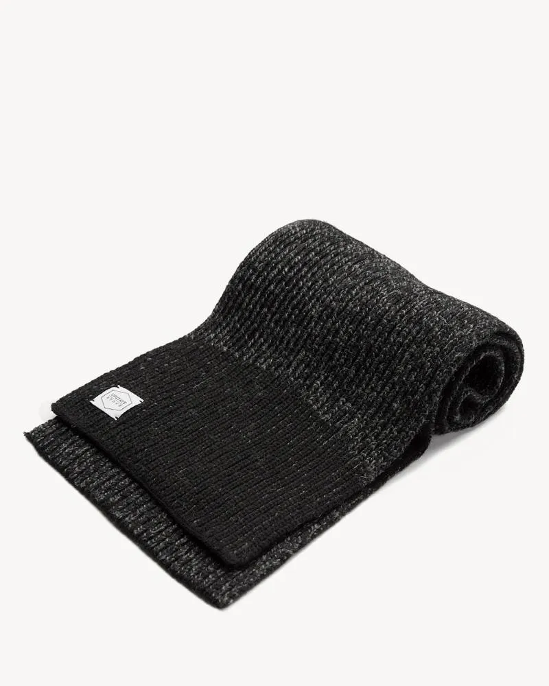 Upstate Stock Ragg Wool Scarf - Black Melange sold by Franklin and Poe product image thumbnail 3