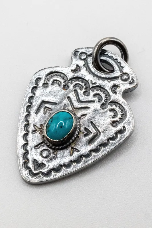 First Arrow's P-581 VFSW Arrow Head with Turquoise Pendant sold by Franklin and Poe