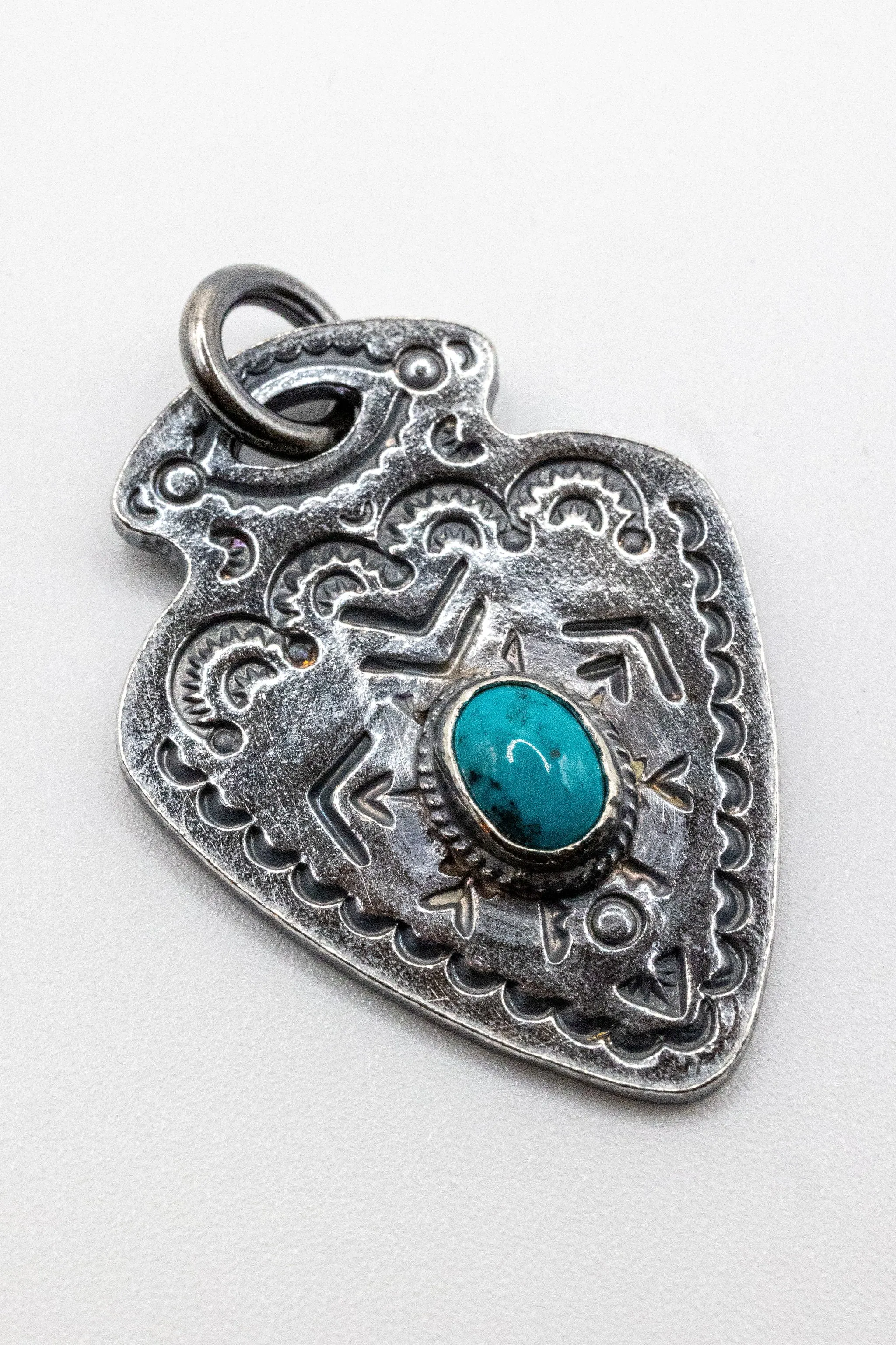 First Arrow's P-581 VFSW Arrow Head with Turquoise Pendant sold by Franklin and Poe product image thumbnail 2