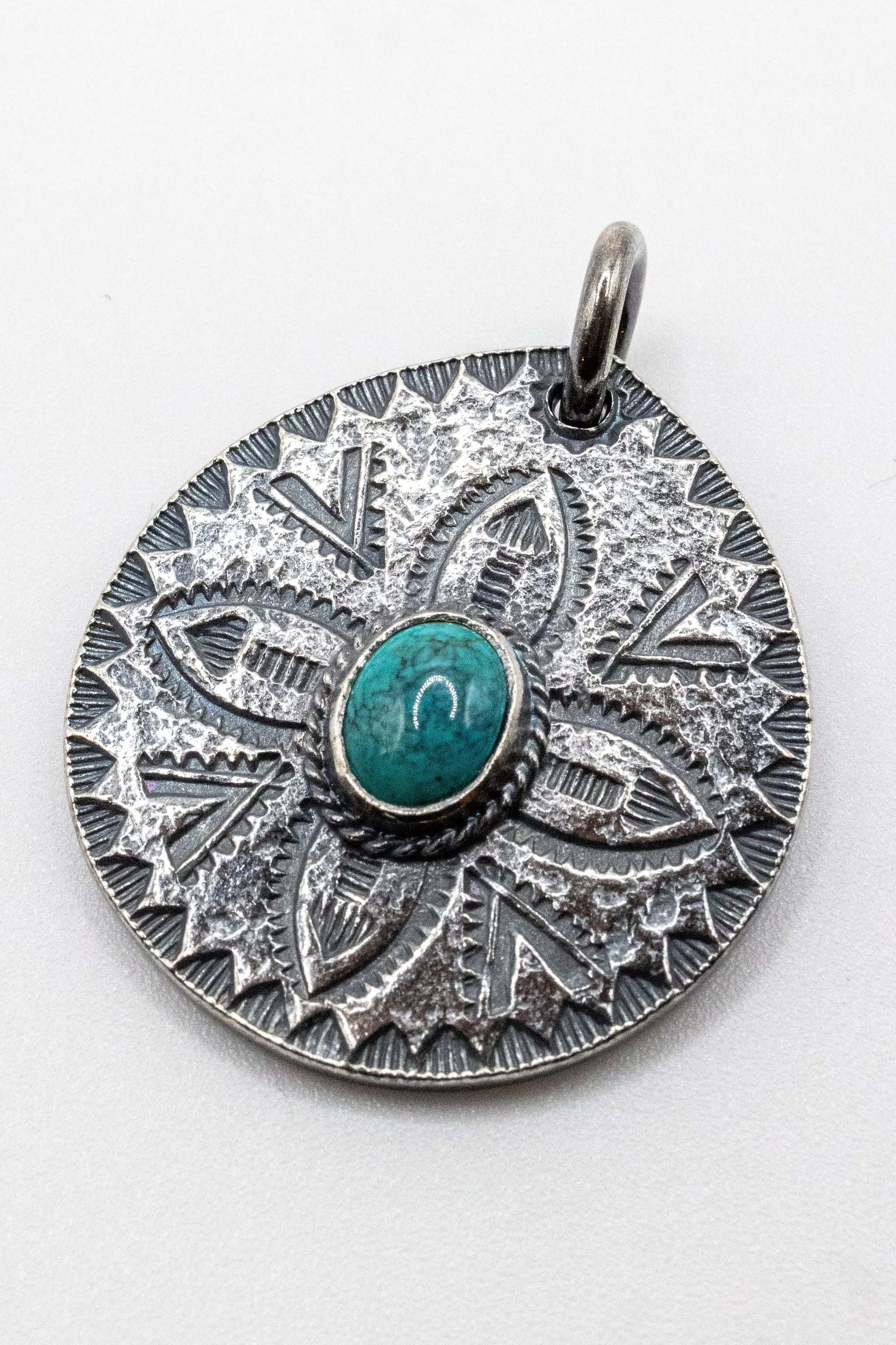 First Arrow's P-441 VFSW Pendant with Turquoise sold by Franklin and Poe