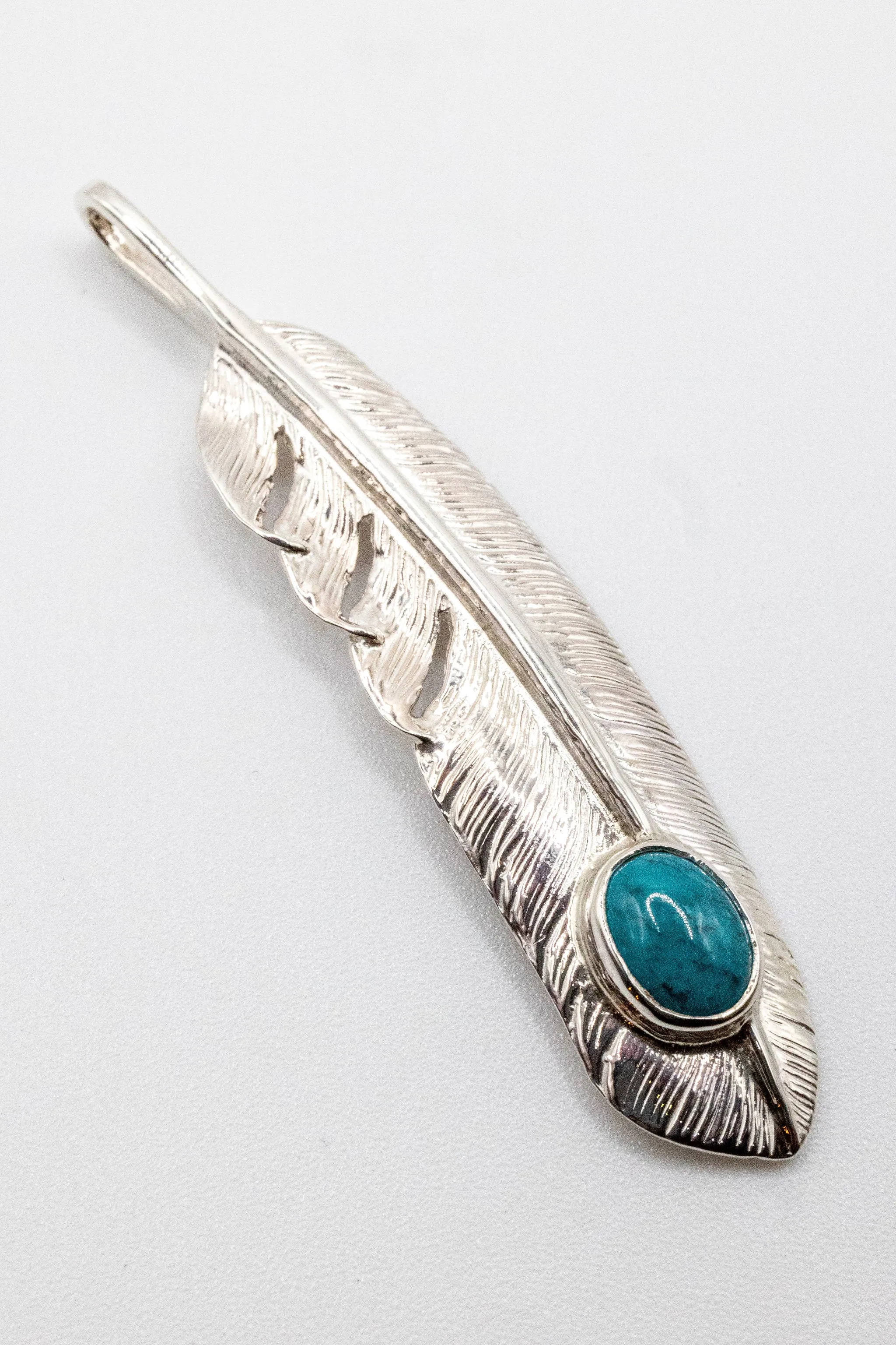 First Arrow's P-003 Feather with Turquoise - Large sold by Franklin and Poe product image thumbnail 2