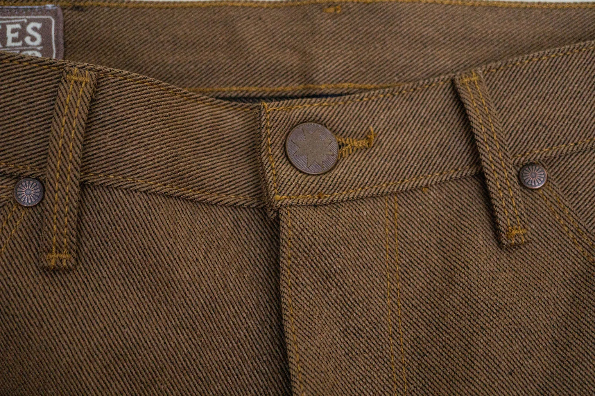 Freenote Cloth Wilkes - 15oz Brown Denim sold by Franklin and Poe product image thumbnail 5