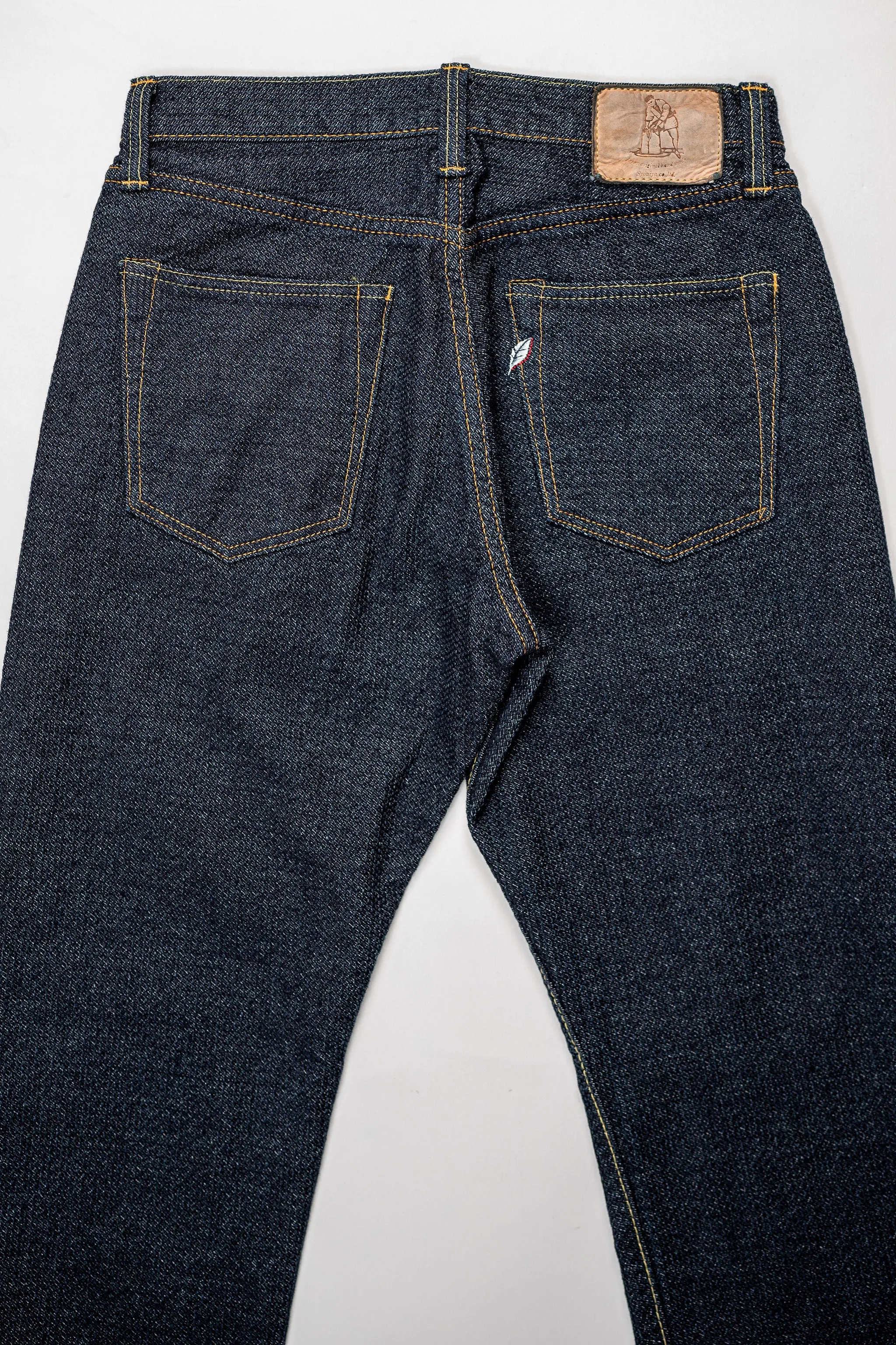 Pure Blue Japan 1170-2-ID Sashiko Pants Relax Taper - Indigo x Indigo sold by Franklin and Poe product image thumbnail 5