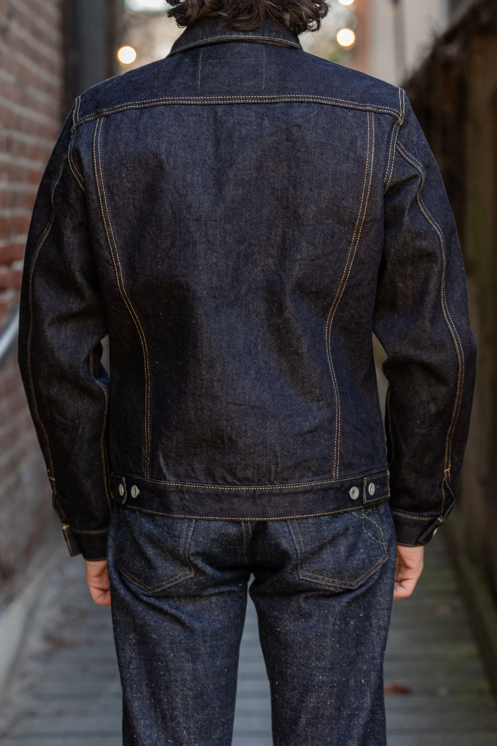 Iron Heart IH-526J 14oz Selvedge Denim Modified Type III Jacket - Indigo sold by Franklin and Poe product image thumbnail 3