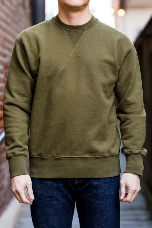 Freenote Cloth Deck Sweatshirt - Olive Drab sold by Franklin and Poe