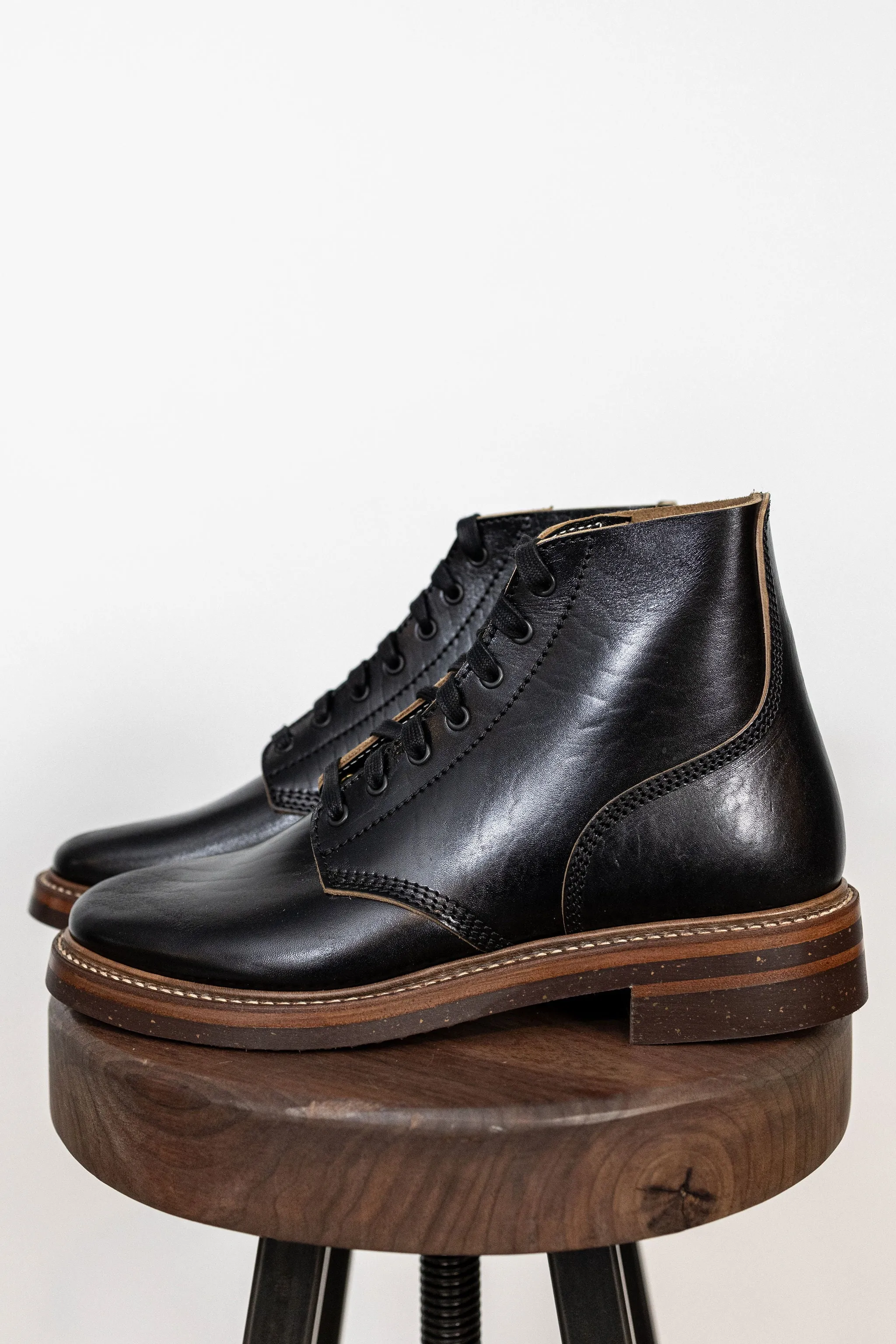 John Lofgren M-43 Service Shoes - Shinki Hikaku Black Teacore Horsebutt sold by Franklin and Poe product image thumbnail 2
