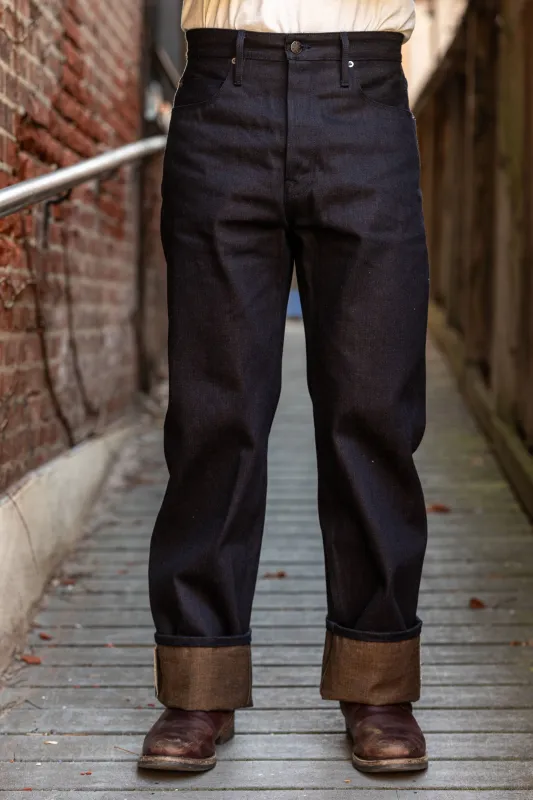Freenote Cloth Modesto - 16oz Blue Brown Denim sold by Franklin and Poe