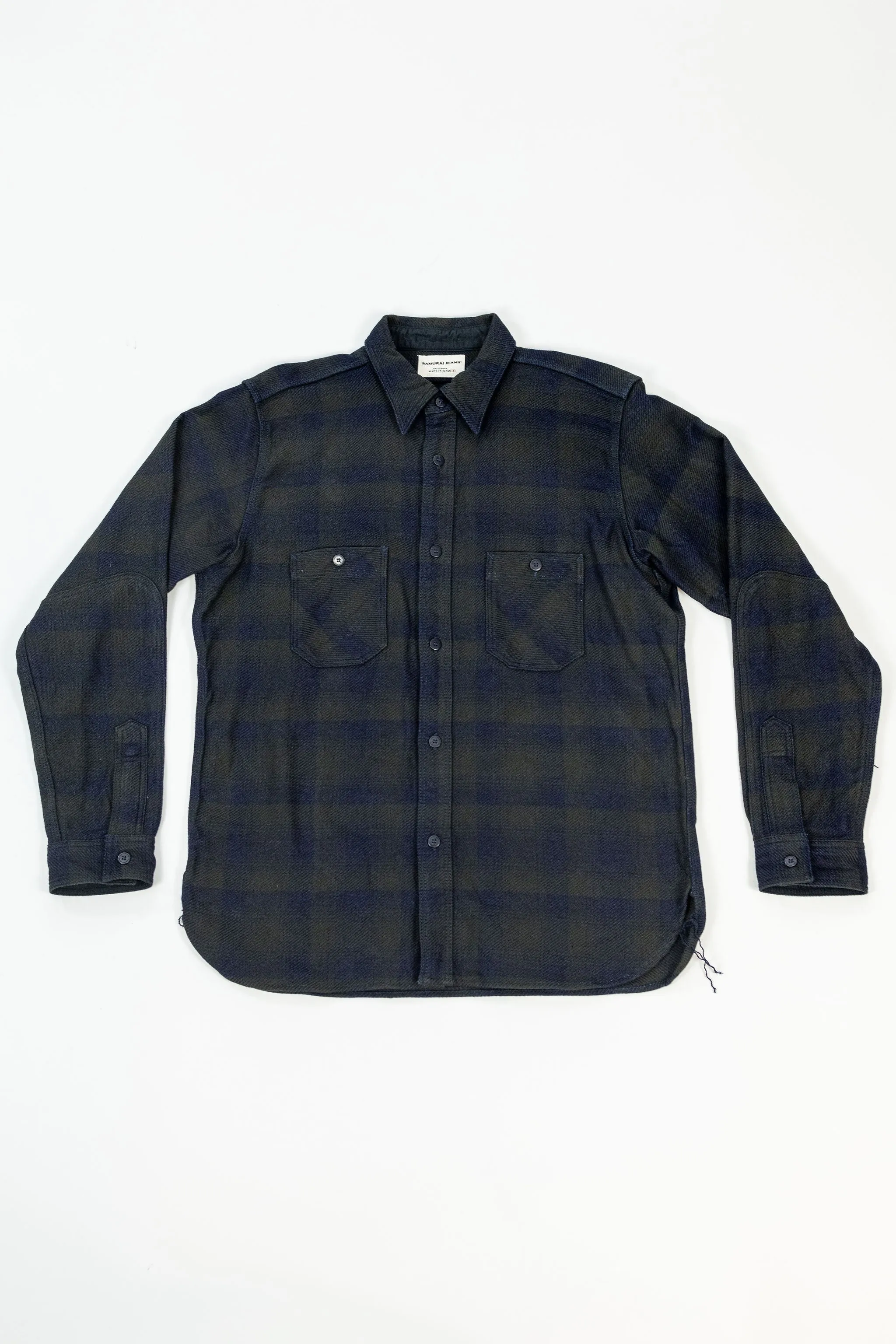 Samurai SIN24-03W Rope Dyed Flannel Shirt - Black sold by Franklin and Poe product image thumbnail 4
