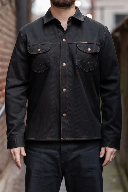 Indigofera Copeland - Cotton Kersey Black sold by Franklin and Poe