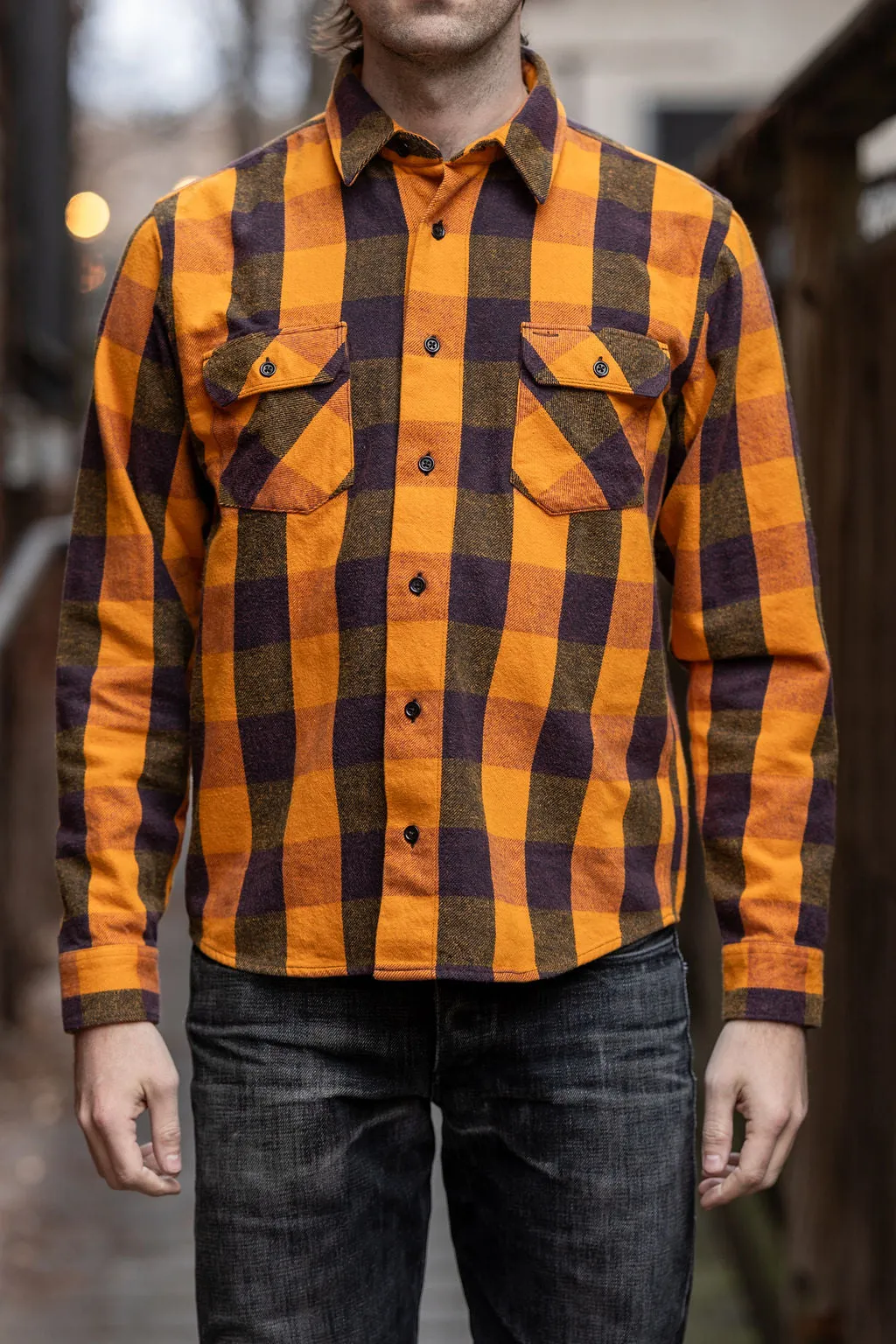 Indigofera Norris - Orange/Vine/Black sold by Franklin and Poe