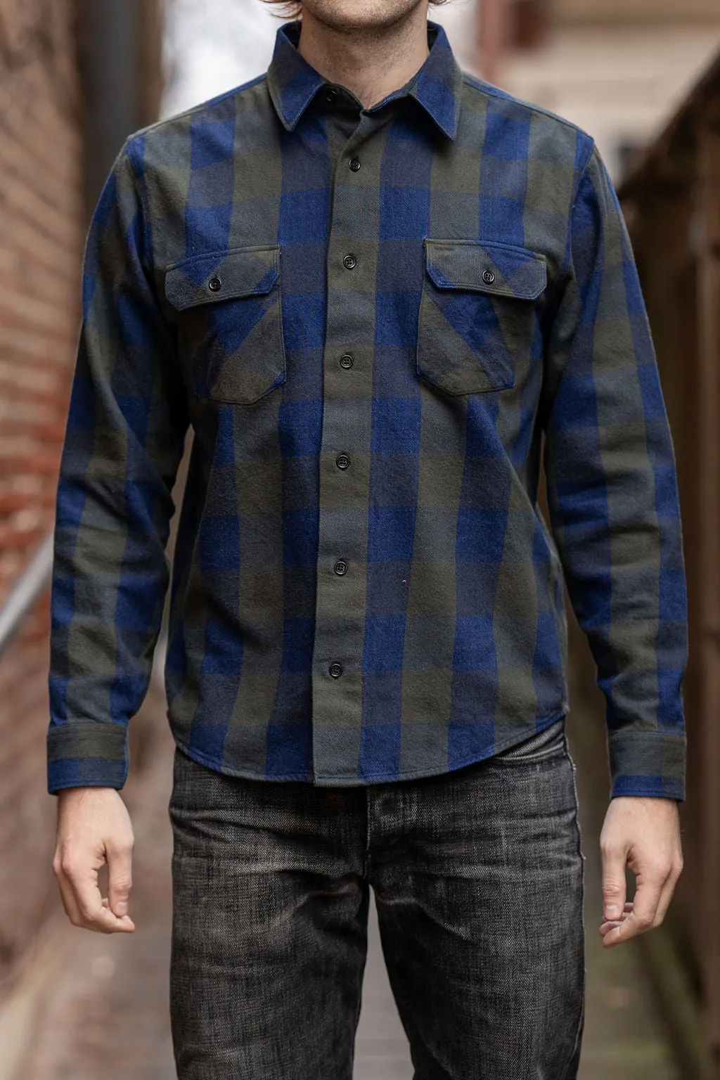 Indigofera Norris - Indigo/Green sold by Franklin and Poe