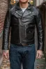 The Flat Head FN-LJ-HW004 Horsehide Double Riders Jacket - Black sold by Franklin and Poe