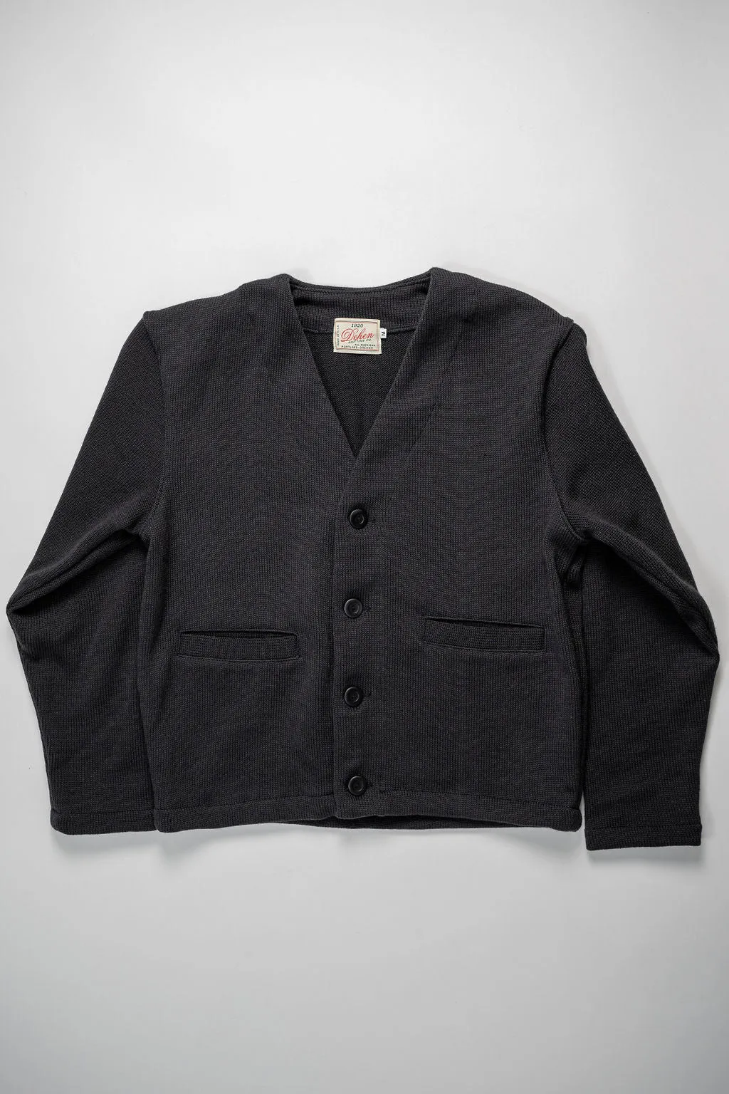 Dehen 1920 Slouchy Cardigan - Dark Charcoal sold by Franklin and Poe product image thumbnail 4