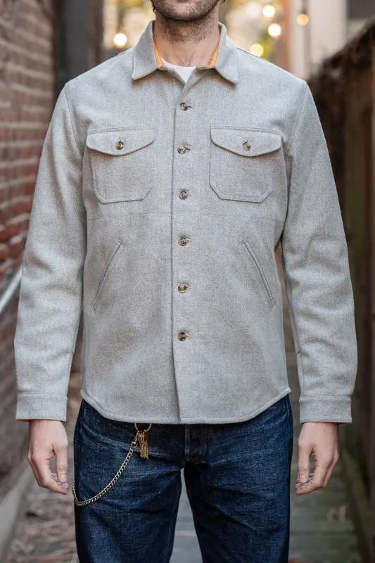 Dehen 1920 Crissman Overshirt - Light Oxford sold by Franklin and Poe