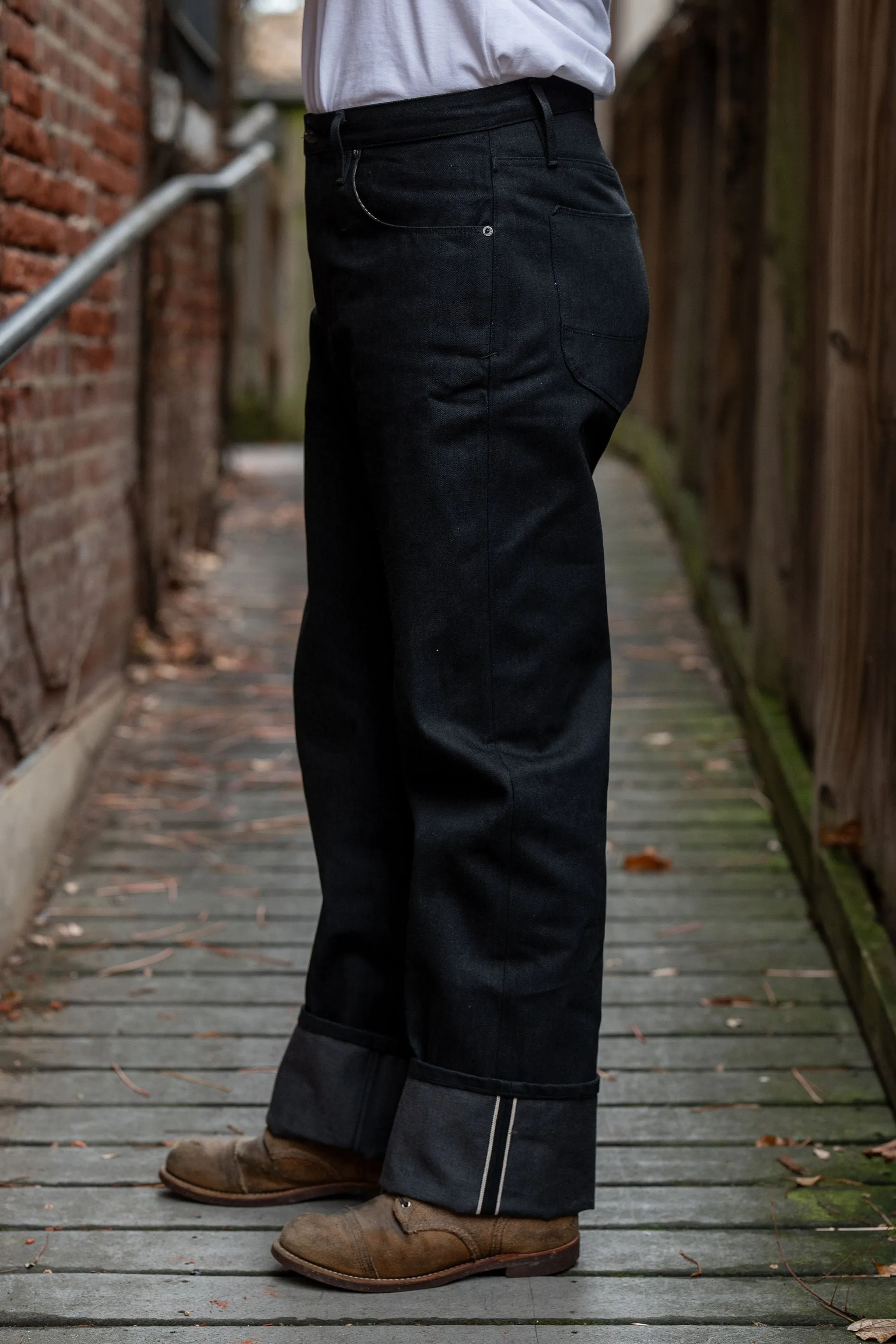 Freenote Cloth Modesto - 14oz Black Grey Denim sold by Franklin and Poe product image thumbnail 2