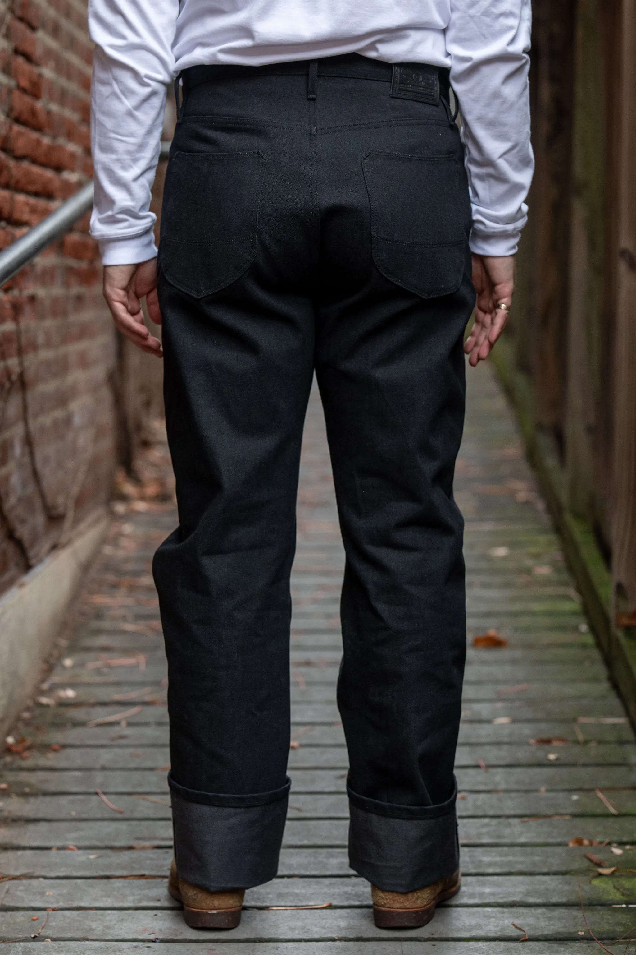 Freenote Cloth Modesto - 14oz Black Grey Denim sold by Franklin and Poe product image thumbnail 3