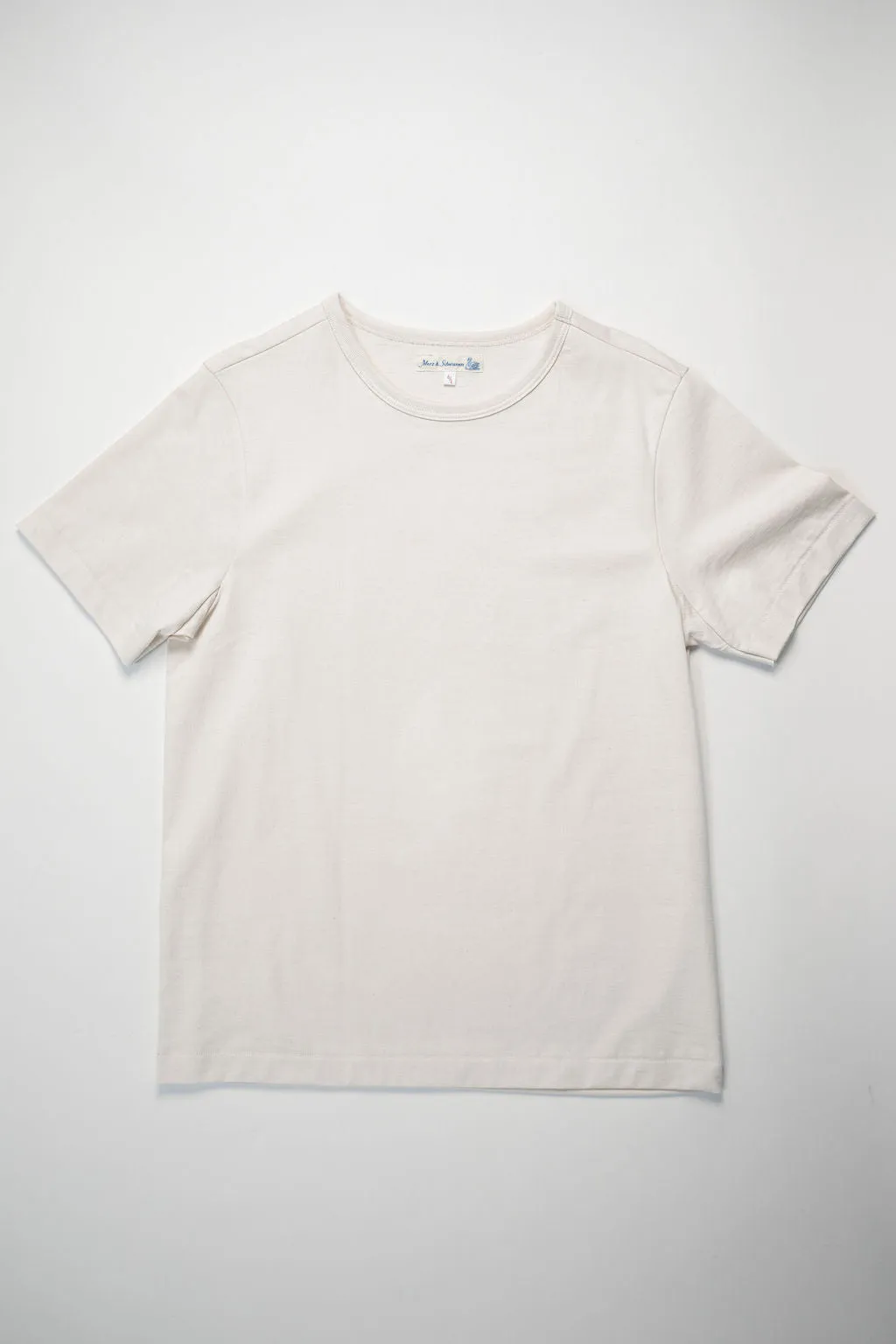 Merz b. Schwanen 215 Classic Crew Neck T-Shirt - Nature sold by Franklin and Poe product image thumbnail 3