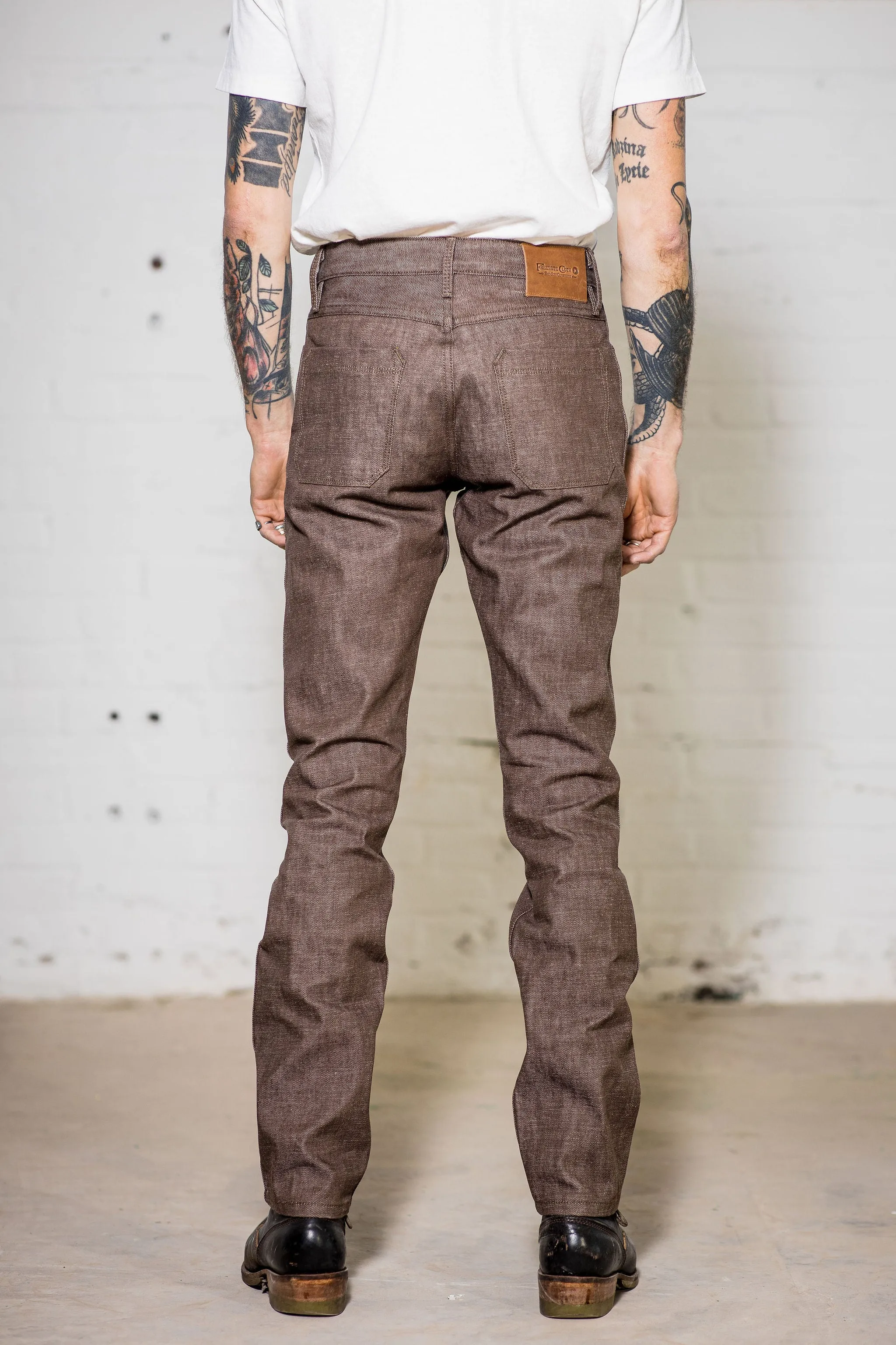 Freenote Cloth Rios - 15oz Brown Denim sold by Franklin and Poe product image thumbnail 3