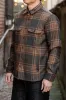 Freenote Cloth Alta - Black Plaid Wool sold by Franklin and Poe