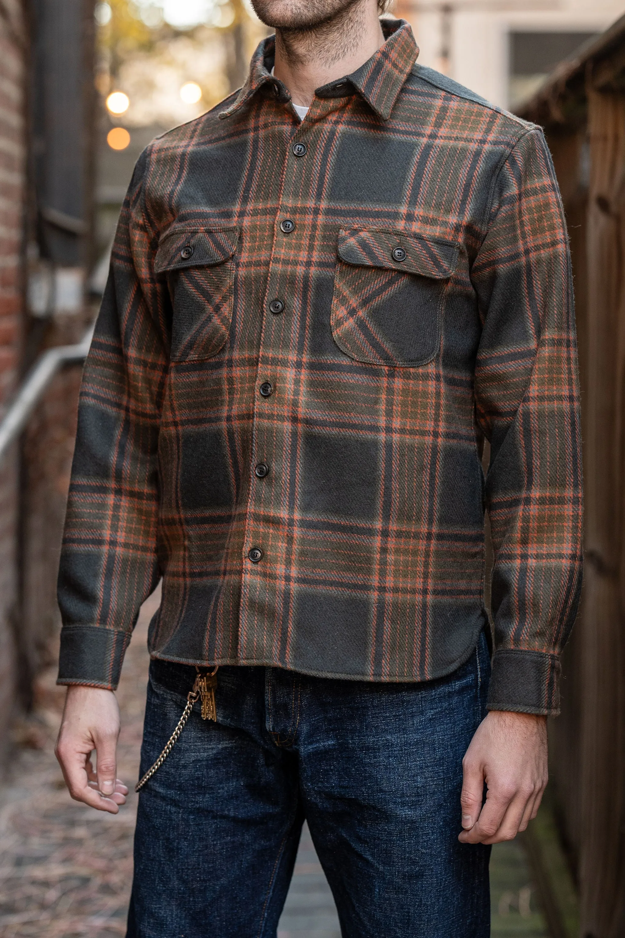 Freenote Cloth Benson - Black Plaid Wool sold by Franklin and Poe product image thumbnail 2