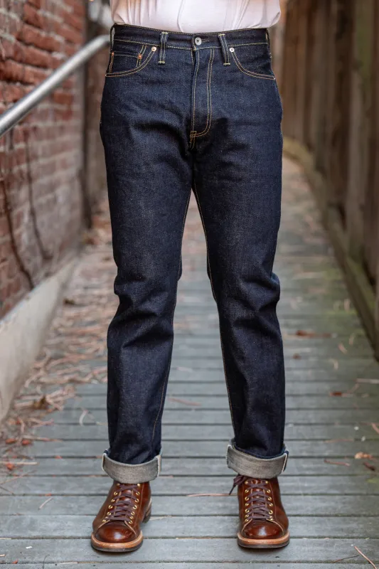 Iron Heart IH-888S-18 18oz Vintage Selvedge Denim Medium/High Rise Tapered Cut Jeans - Indigo sold by Franklin and Poe