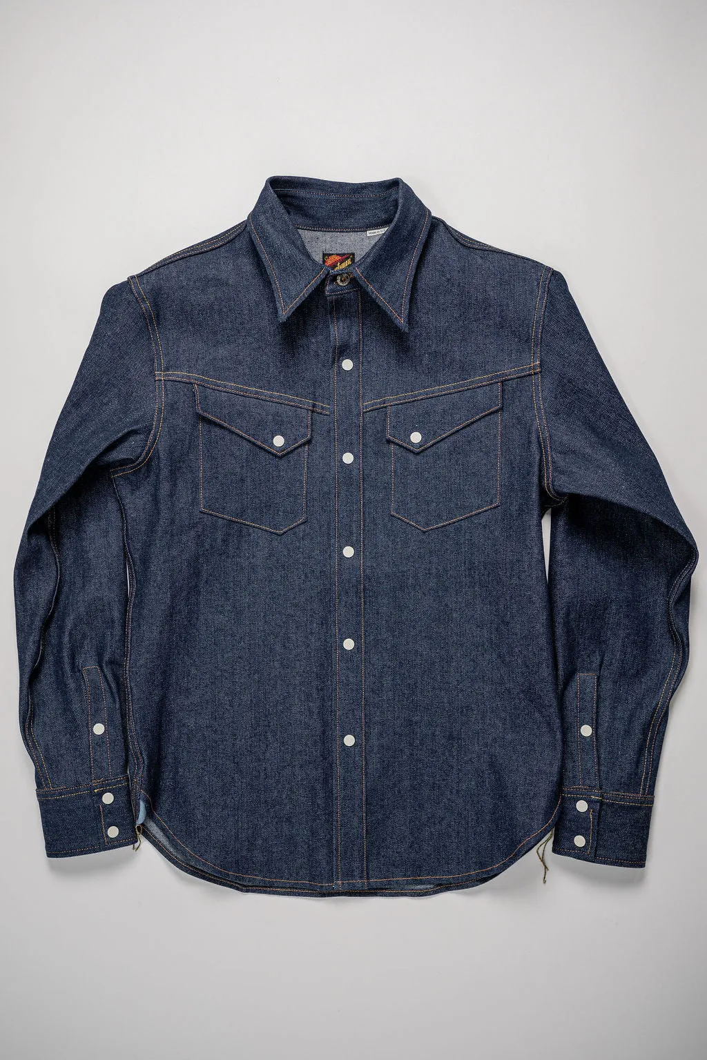 Mister Freedom Appaloosa Western Snap Shirt - 10oz NOS 2×1 “Liberty” Denim sold by Franklin and Poe product image thumbnail 4