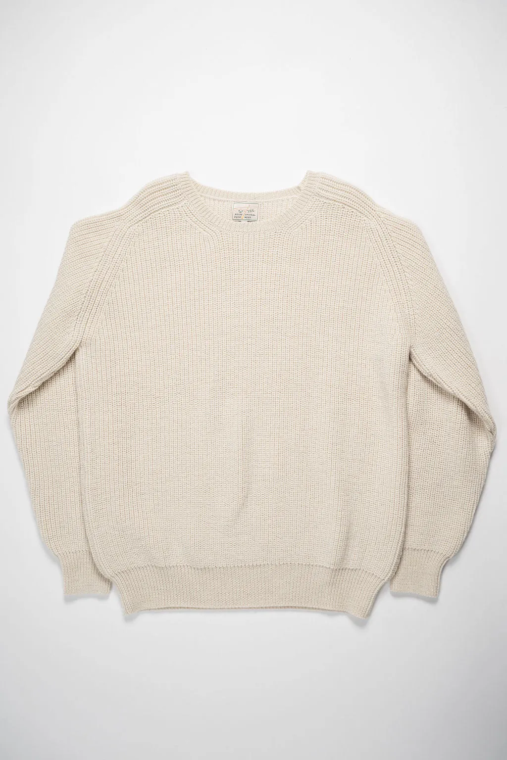 Wythe Highland Shakerknit Crewneck Sweater - Cream sold by Franklin and Poe product image thumbnail 4
