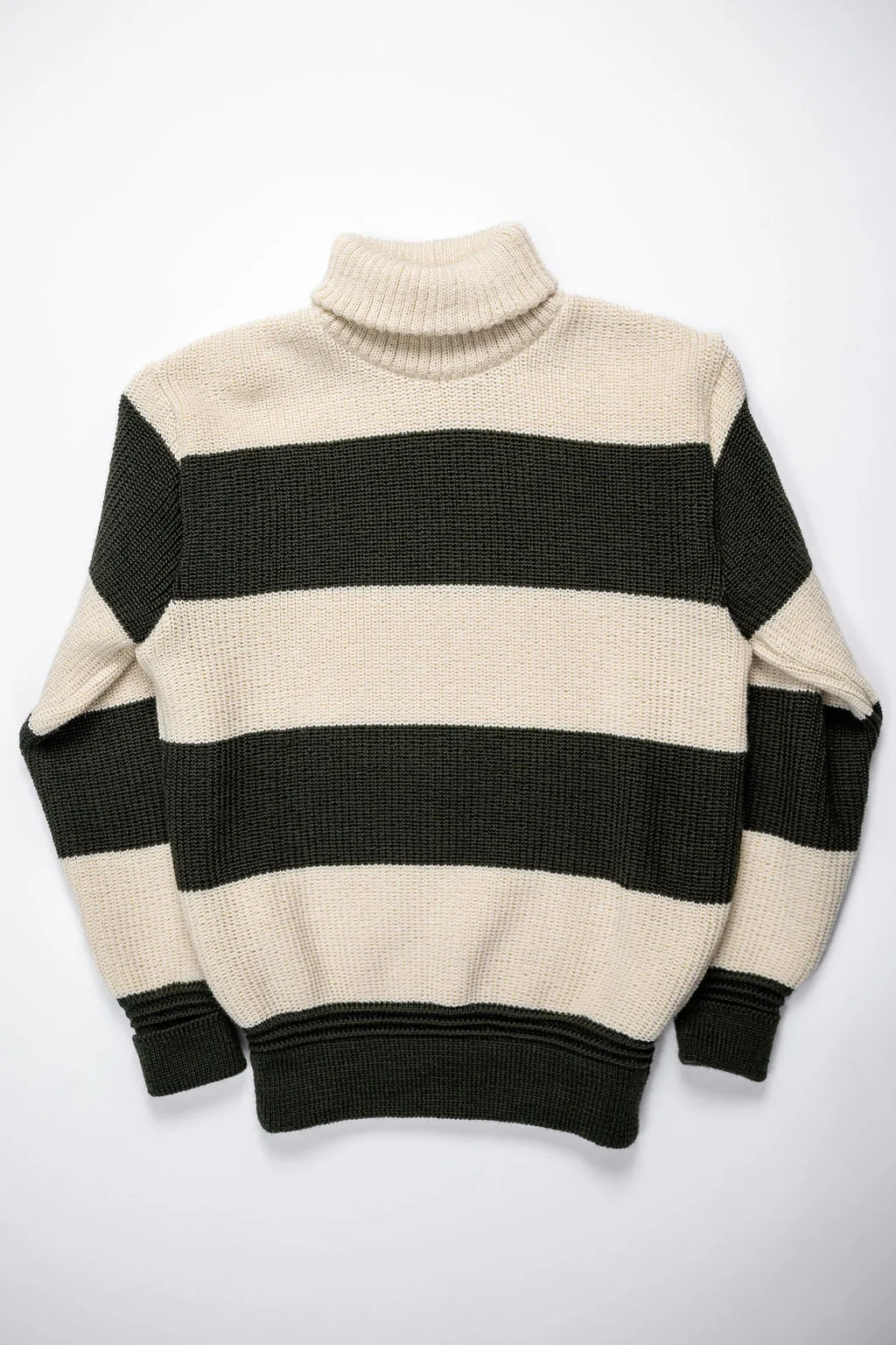 Heimat Textil Signal Sweater - Seashell/Military Green sold by Franklin and Poe product image thumbnail 4