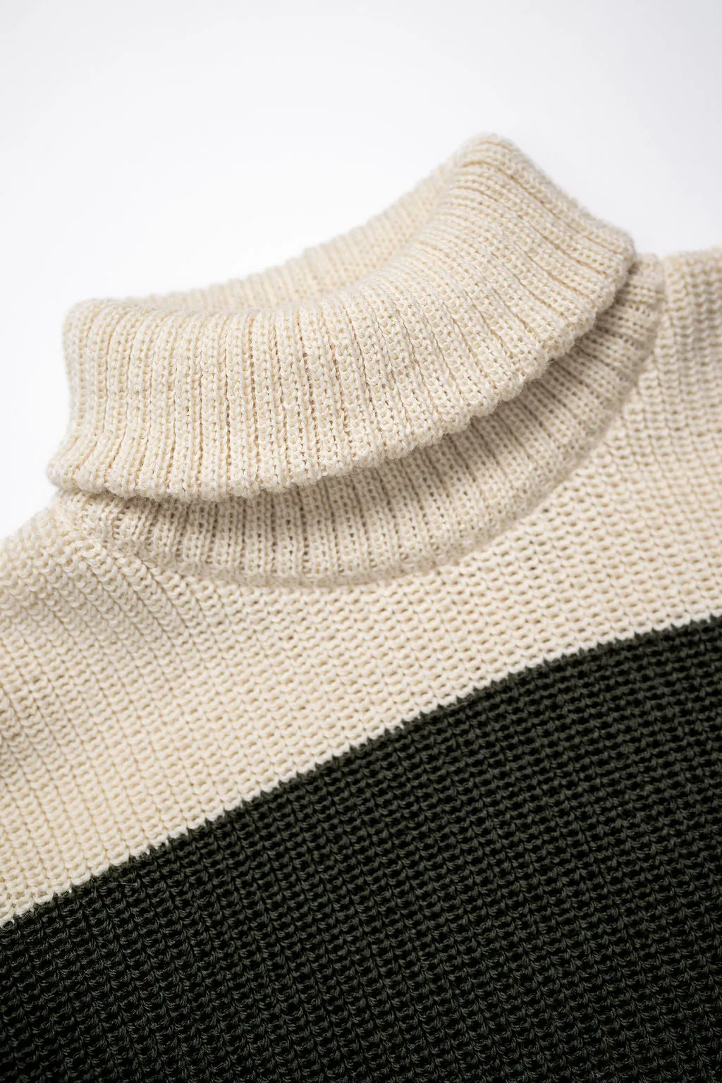 Heimat Textil Signal Sweater - Seashell/Military Green sold by Franklin and Poe product image thumbnail 5