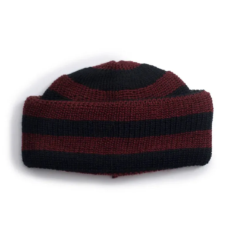 Heimat Textil Jailhouse Hat - Burgundy/Black sold by Franklin and Poe