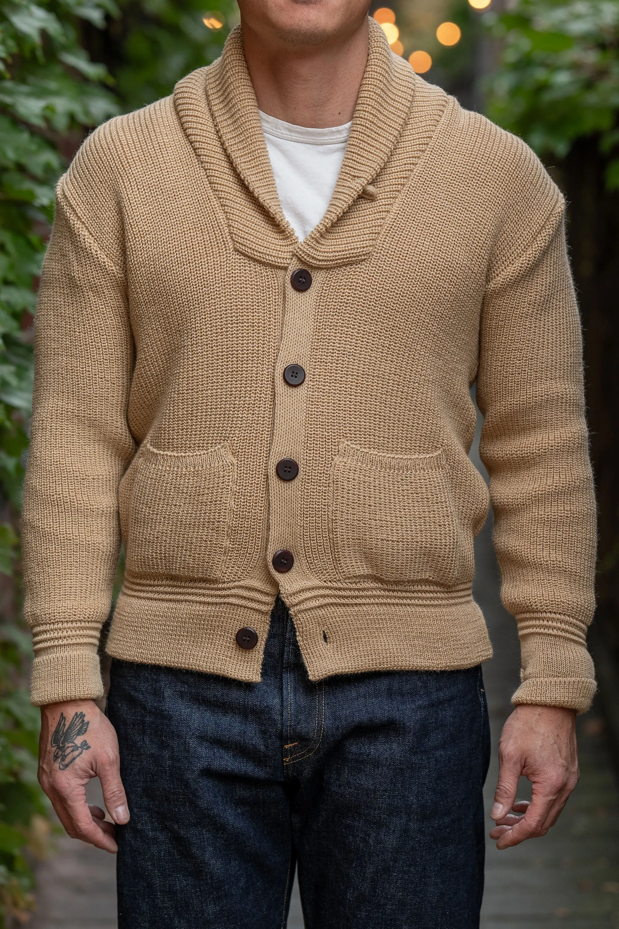 Heimat Textil Eiger Cardigan - Desert sold by Franklin and Poe