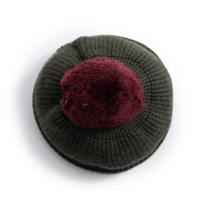 Heimat Textil Signal Hat - Military Green/Burgundy sold by Franklin and Poe product image thumbnail 2