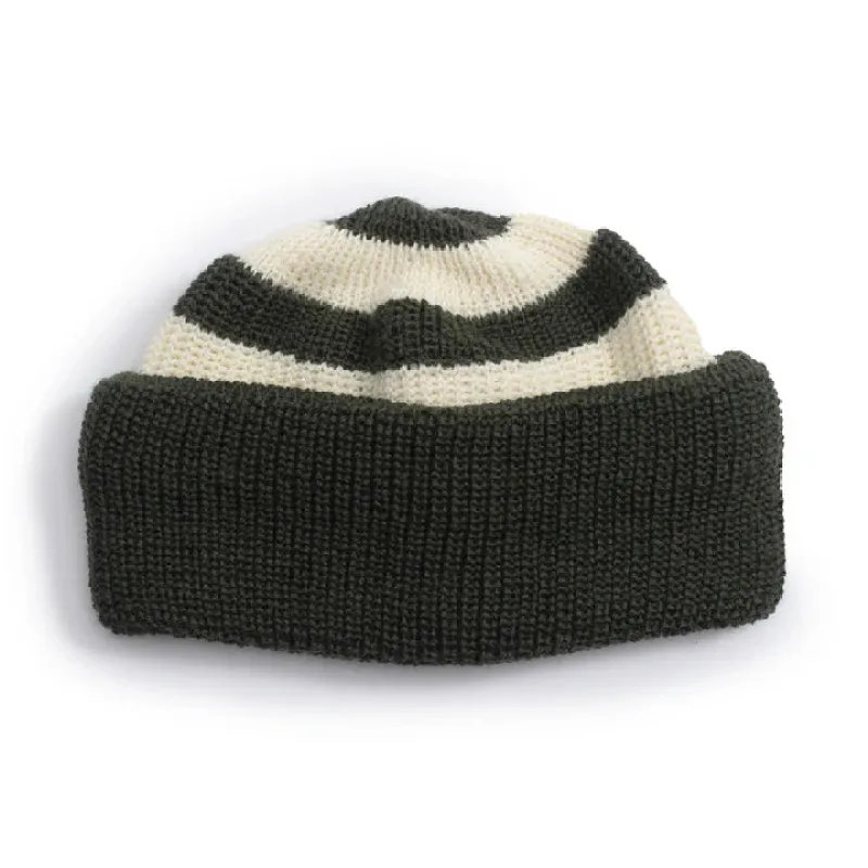 Heimat Textil Jailhouse Hat - Military Green/Seashell sold by Franklin and Poe