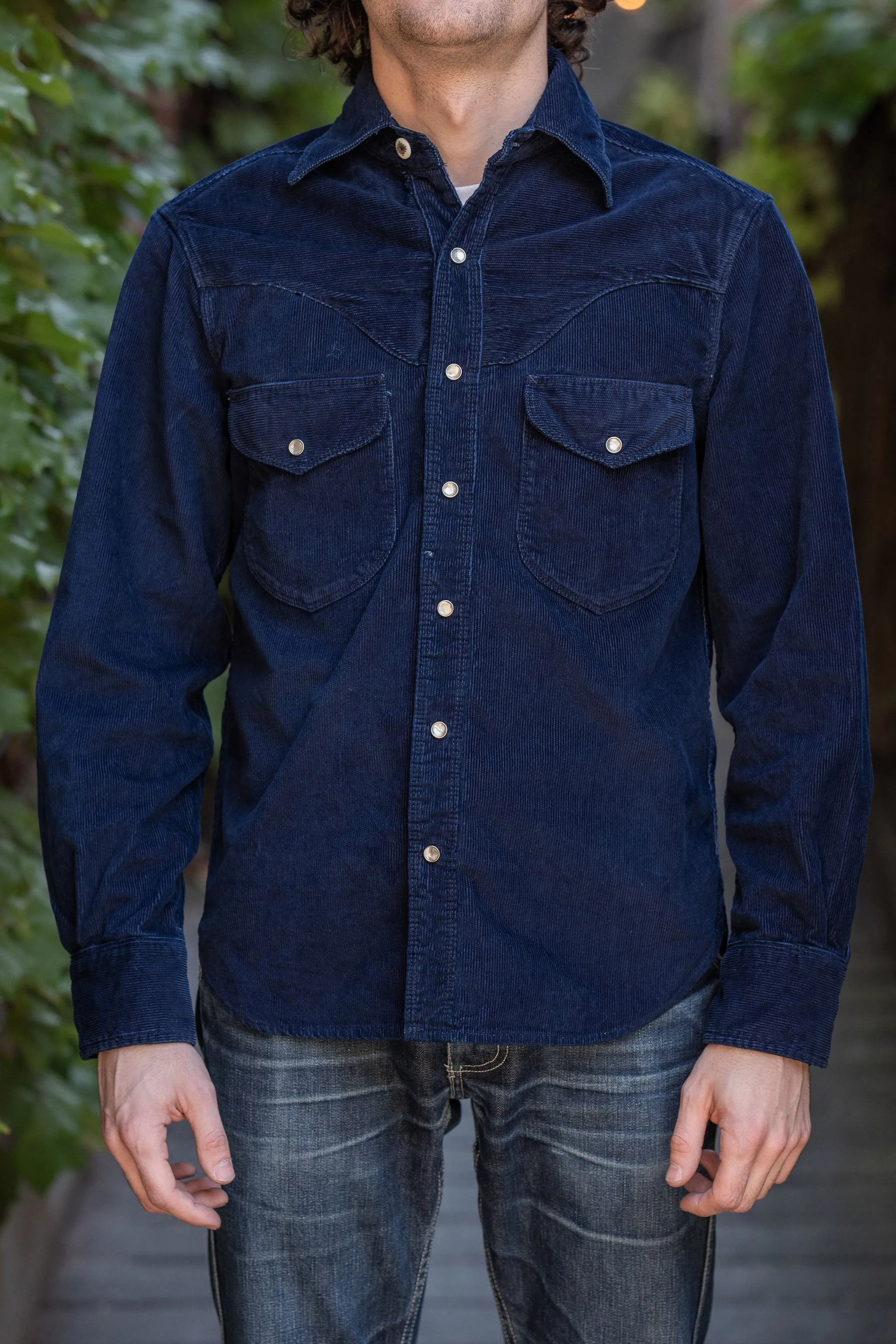 Freenote Cloth Packard - Indigo Corduroy sold by Franklin and Poe