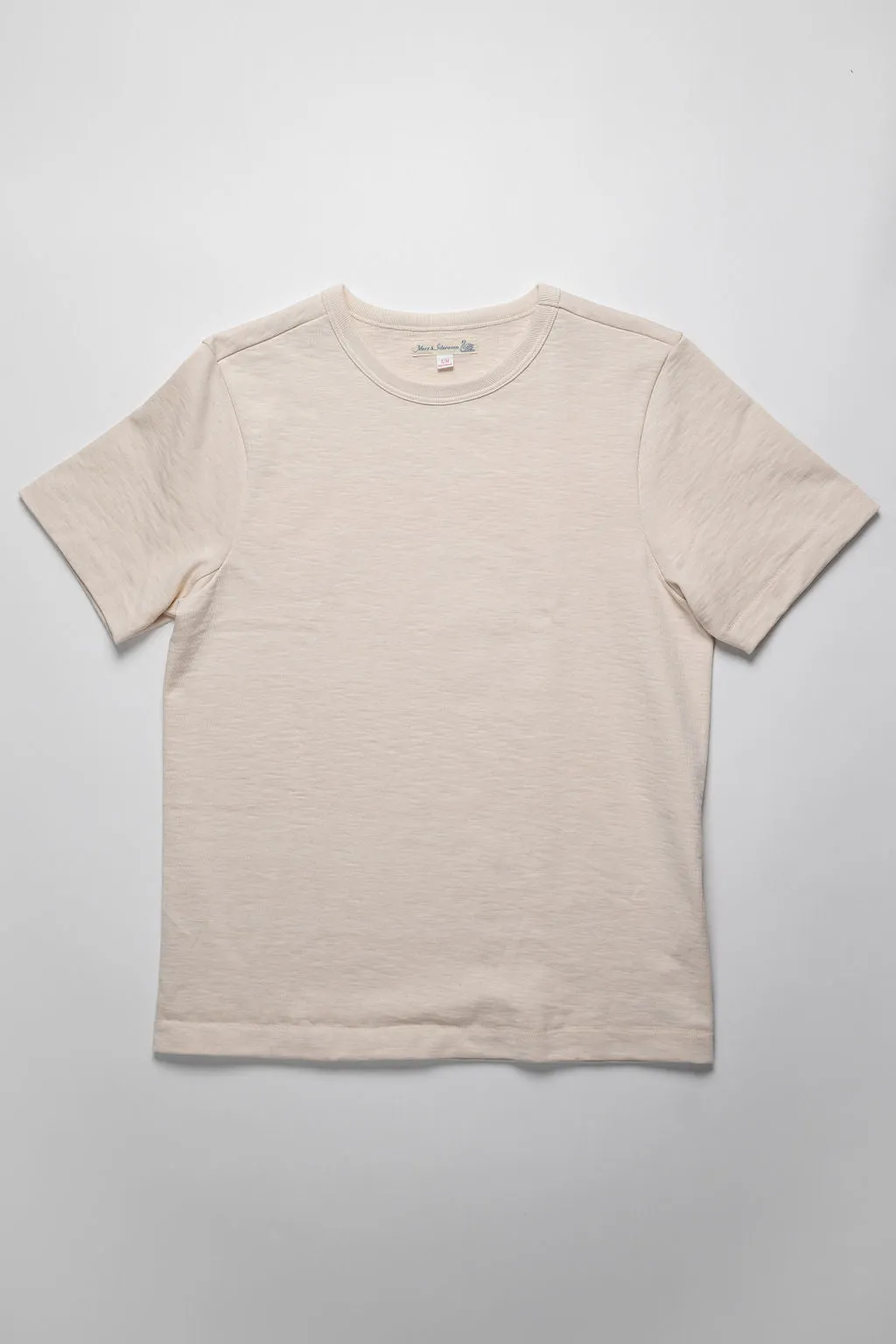 Merz b. Schwanen 2S14 Men's Crew Neck T-Shirt - Nature sold by Franklin and Poe product image thumbnail 3