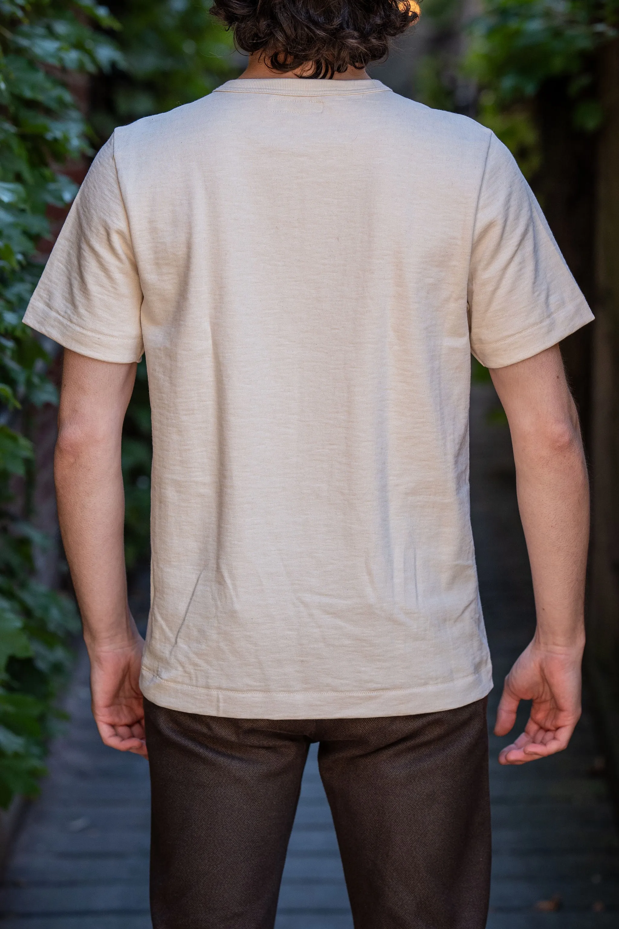 Merz b. Schwanen 2S14 Men's Crew Neck T-Shirt - Nature sold by Franklin and Poe product image thumbnail 2