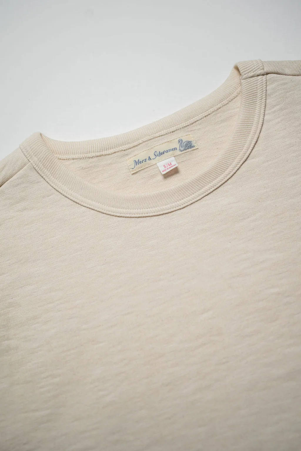 Merz b. Schwanen 2S14 Men's Crew Neck T-Shirt - Nature sold by Franklin and Poe product image thumbnail 4