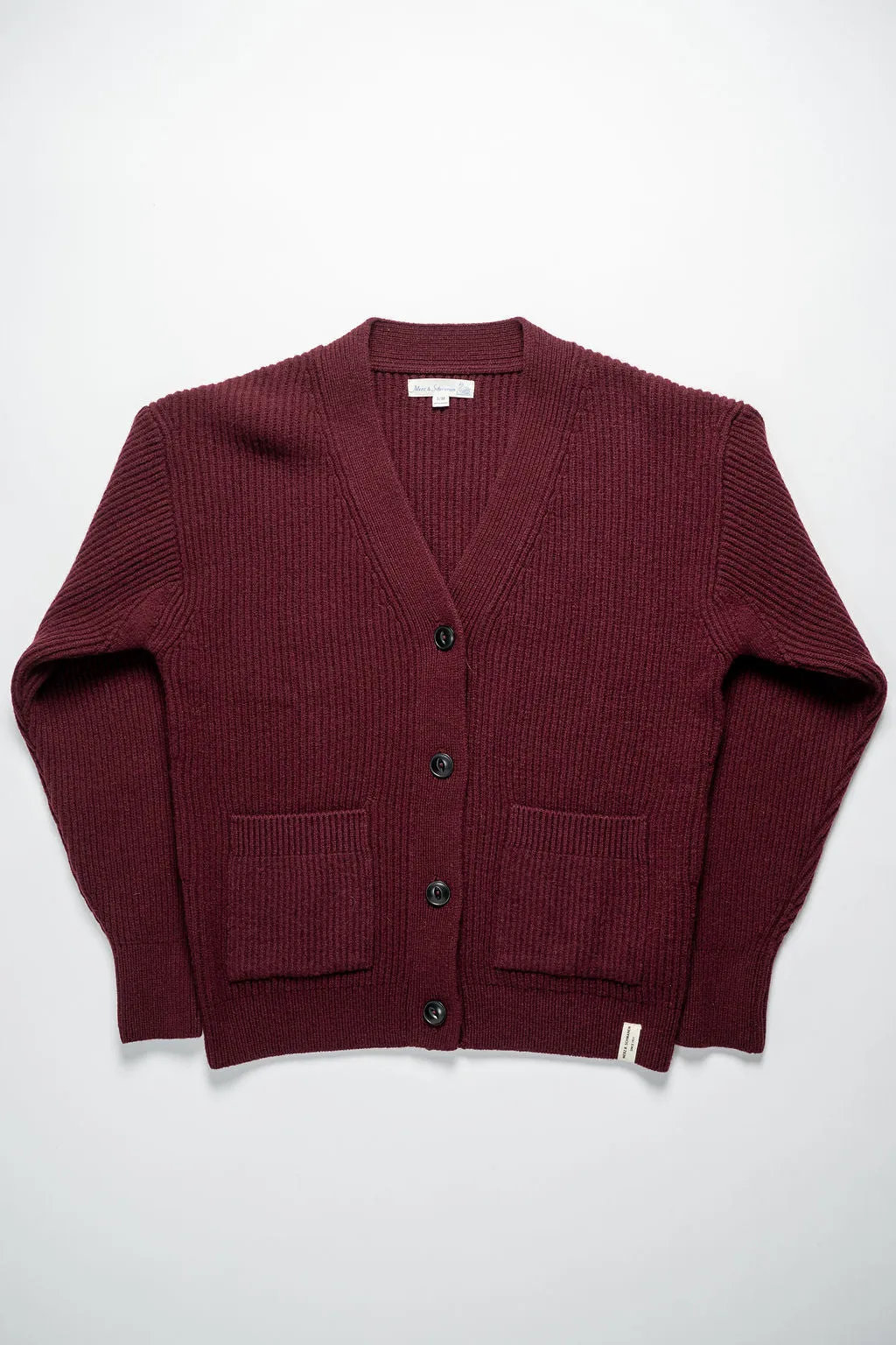 Merz LOCG02 Good Basics Cardigan - Burgundy sold by Franklin and Poe product image thumbnail 4