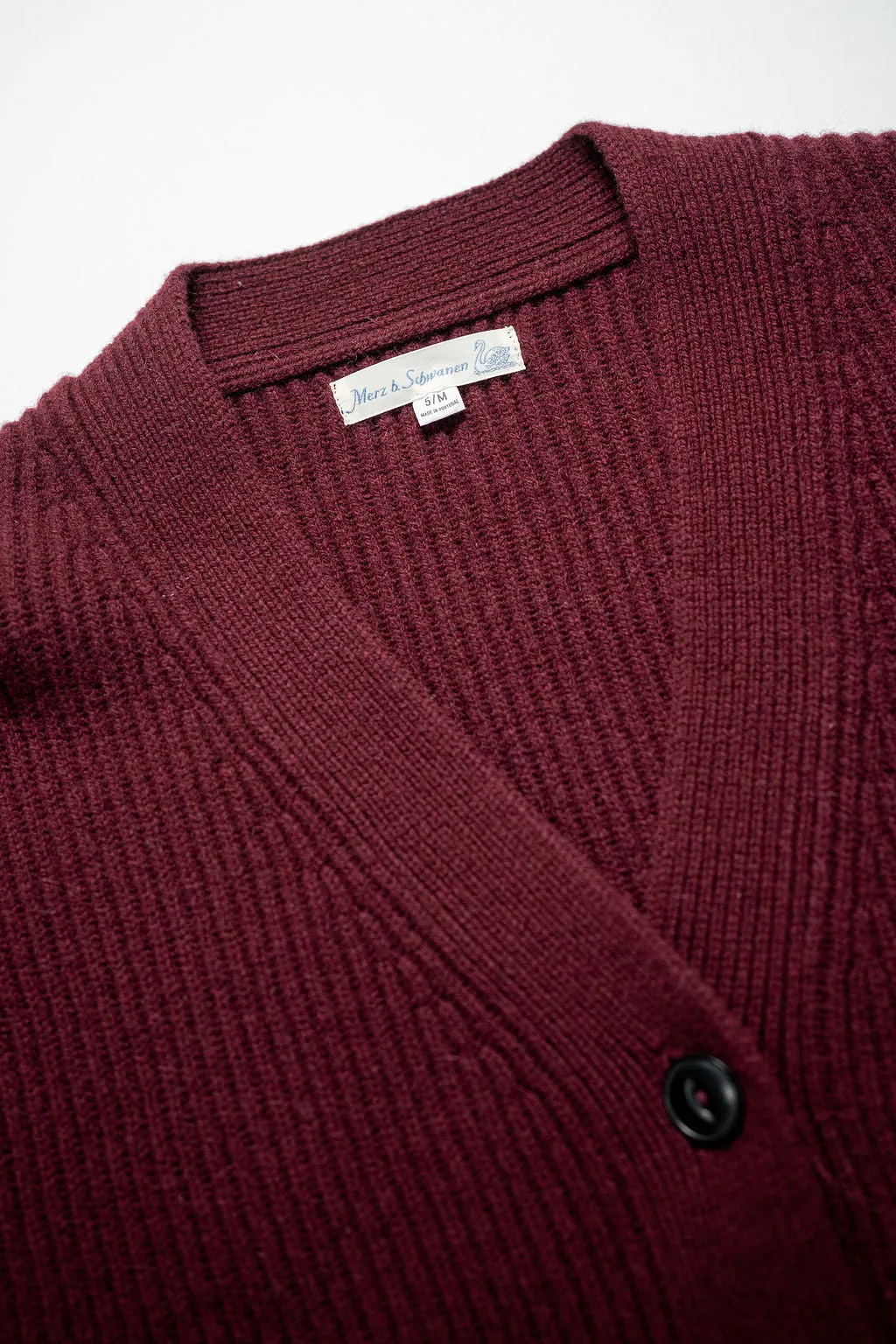 Merz LOCG02 Good Basics Cardigan - Burgundy sold by Franklin and Poe product image thumbnail 5