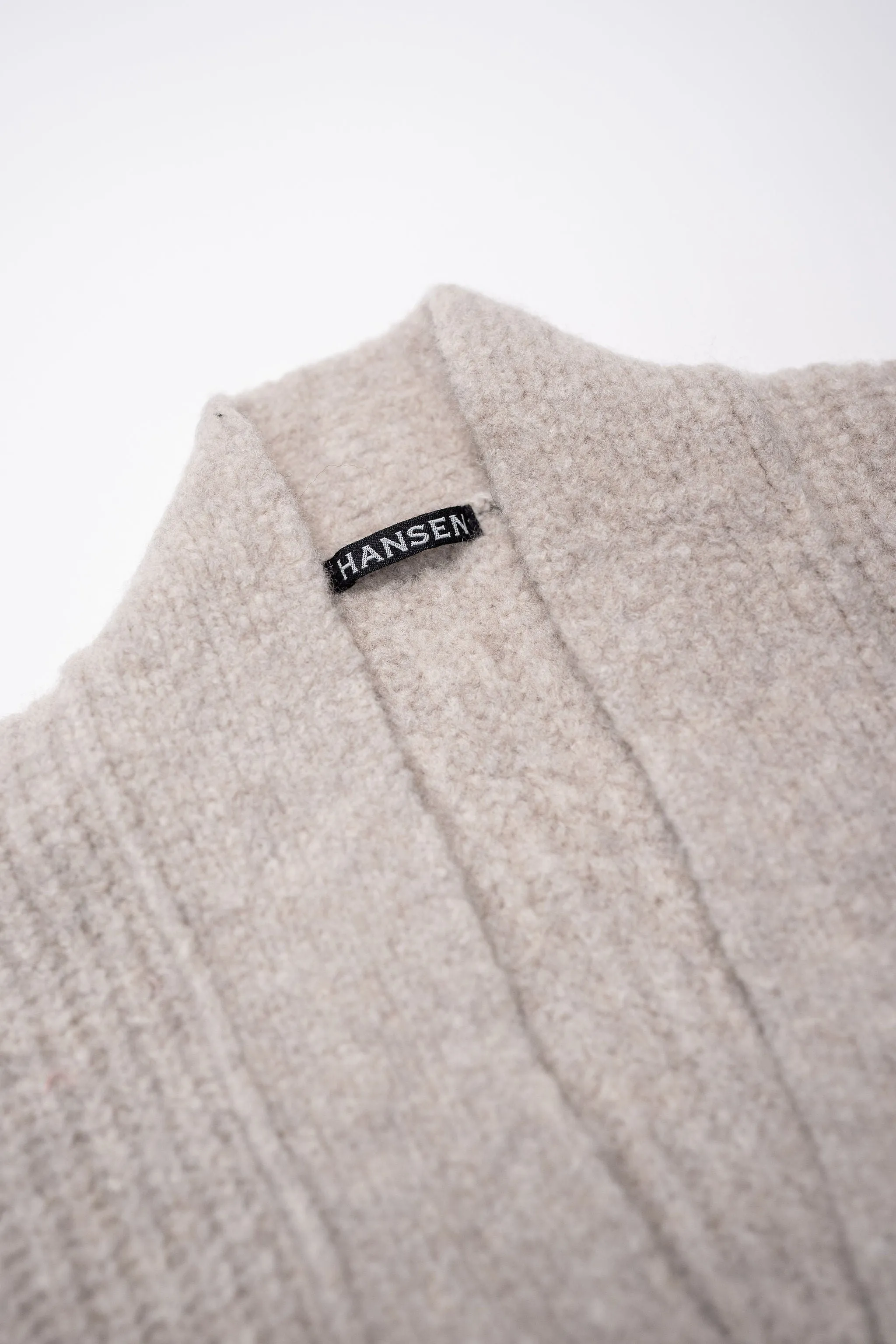 Hansen Garments Linus Knitted Cardigan - Fuzzy Natural sold by Franklin and Poe product image thumbnail 5